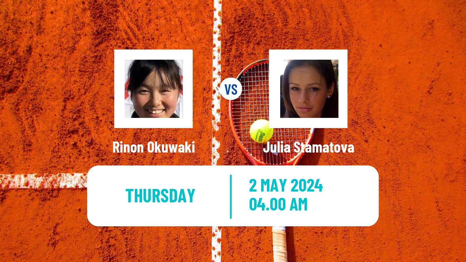 Tennis ITF W15 Antalya 12 Women Rinon Okuwaki - Julia Stamatova