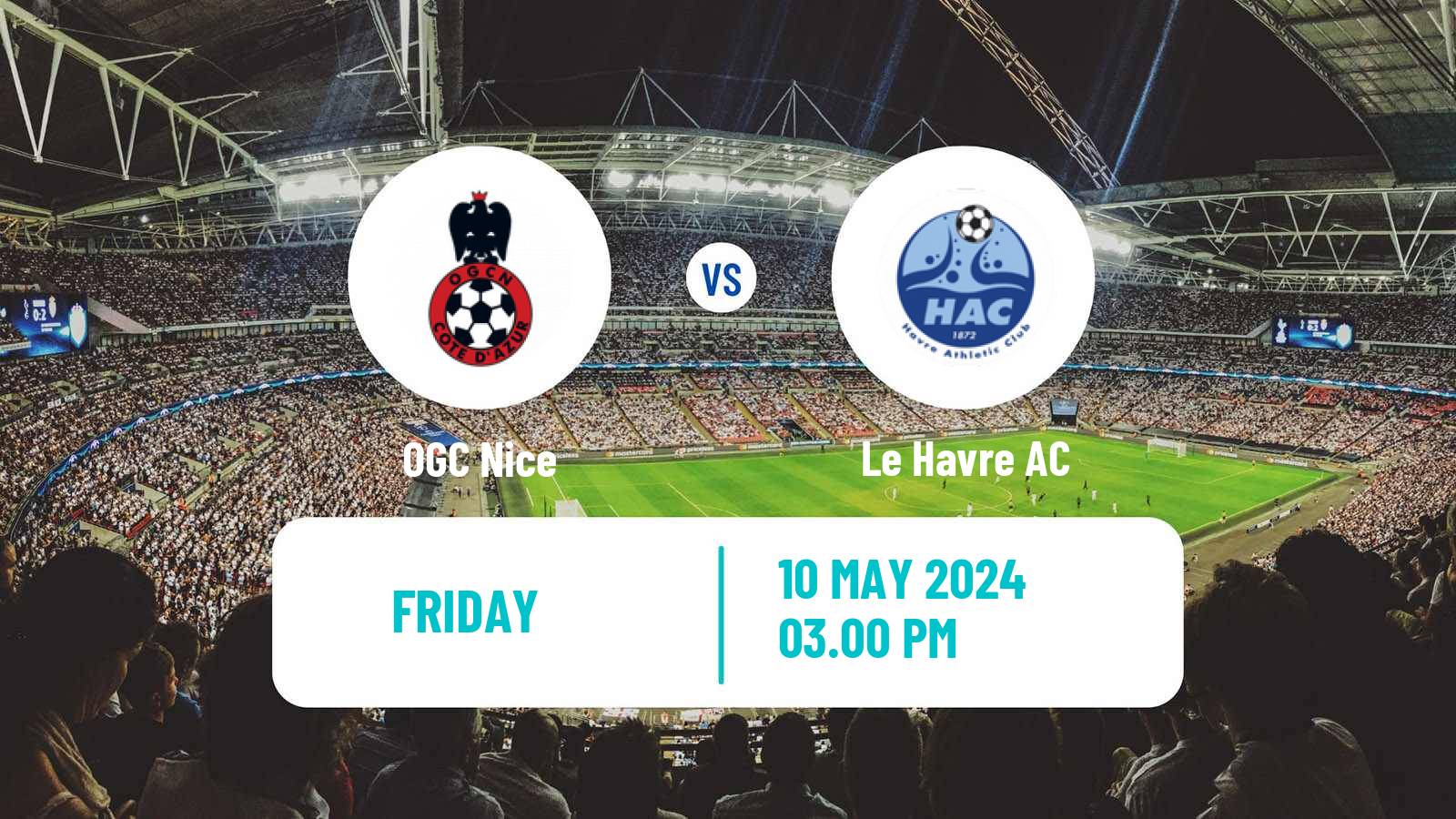 Soccer French Ligue 1 Nice - Le Havre