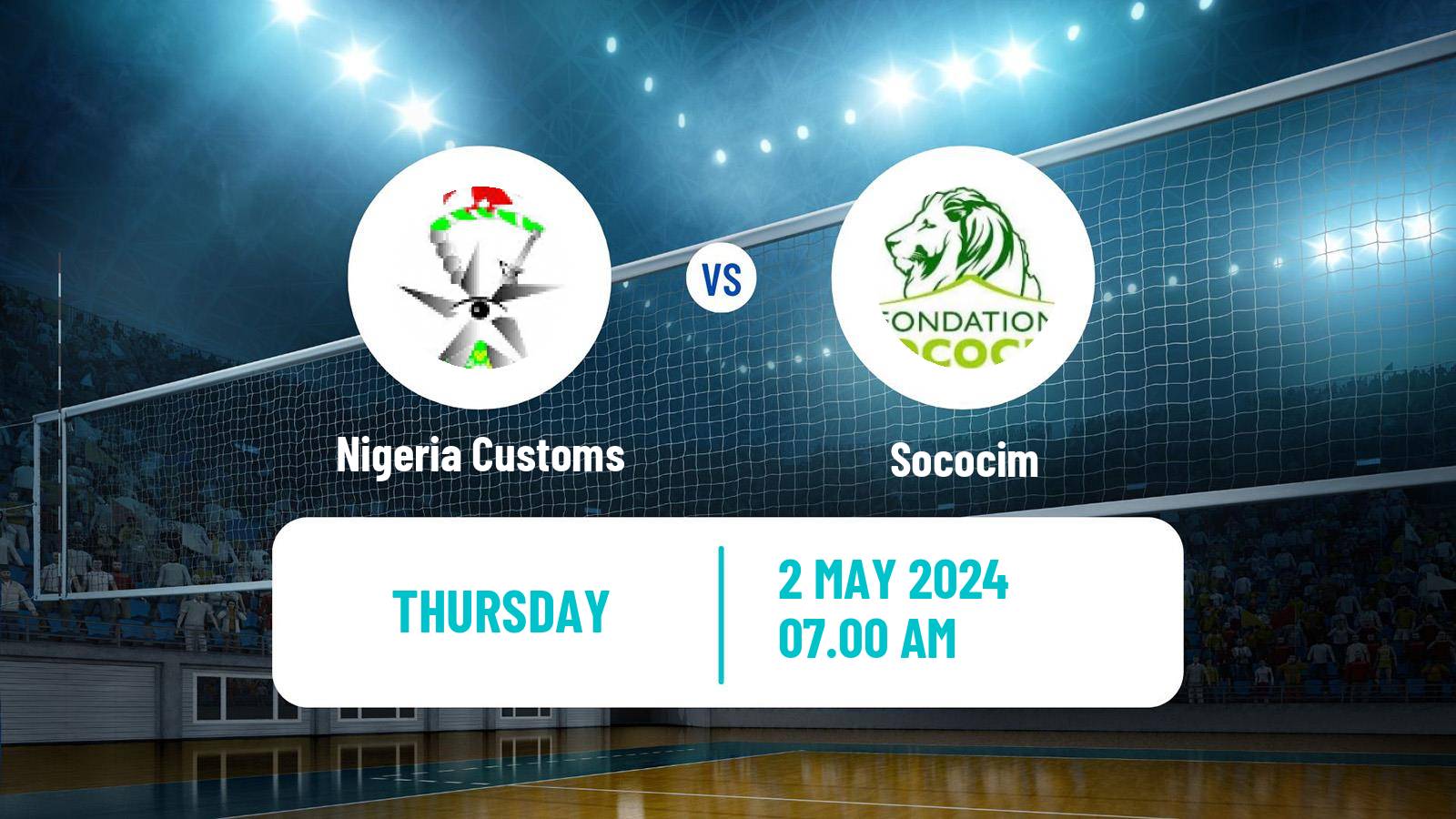Volleyball African Club Championship Volleyball Women Nigeria Customs - Sococim