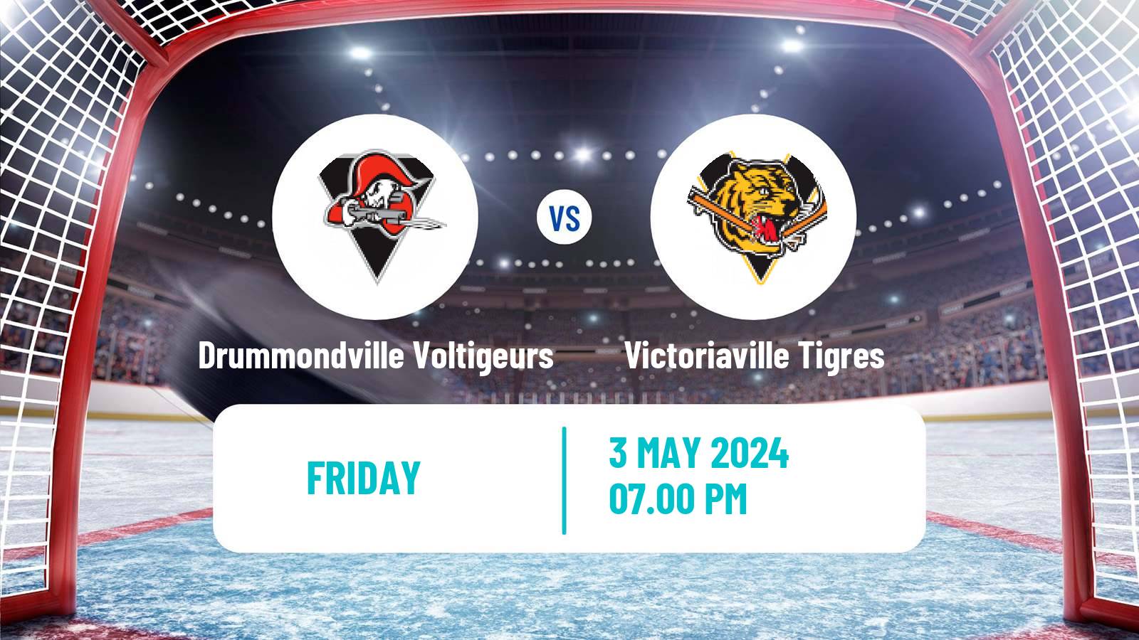 Hockey QMJHL Drummondville Voltigeurs - Victoriaville Tigres