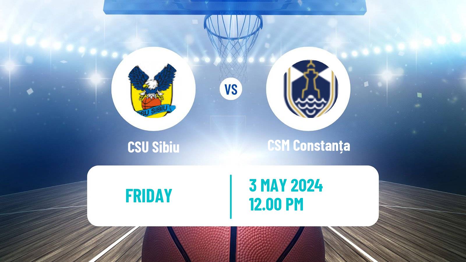 Basketball Romanian Divizia A Basketball CSU Sibiu - CSM Constanța