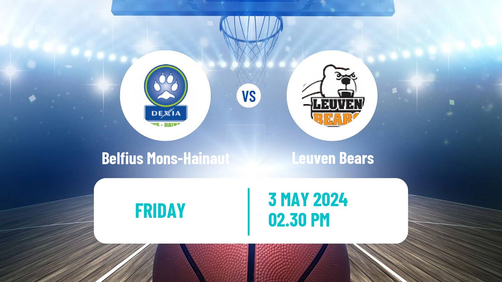 Basketball BNXT League Belfius Mons-Hainaut - Leuven Bears