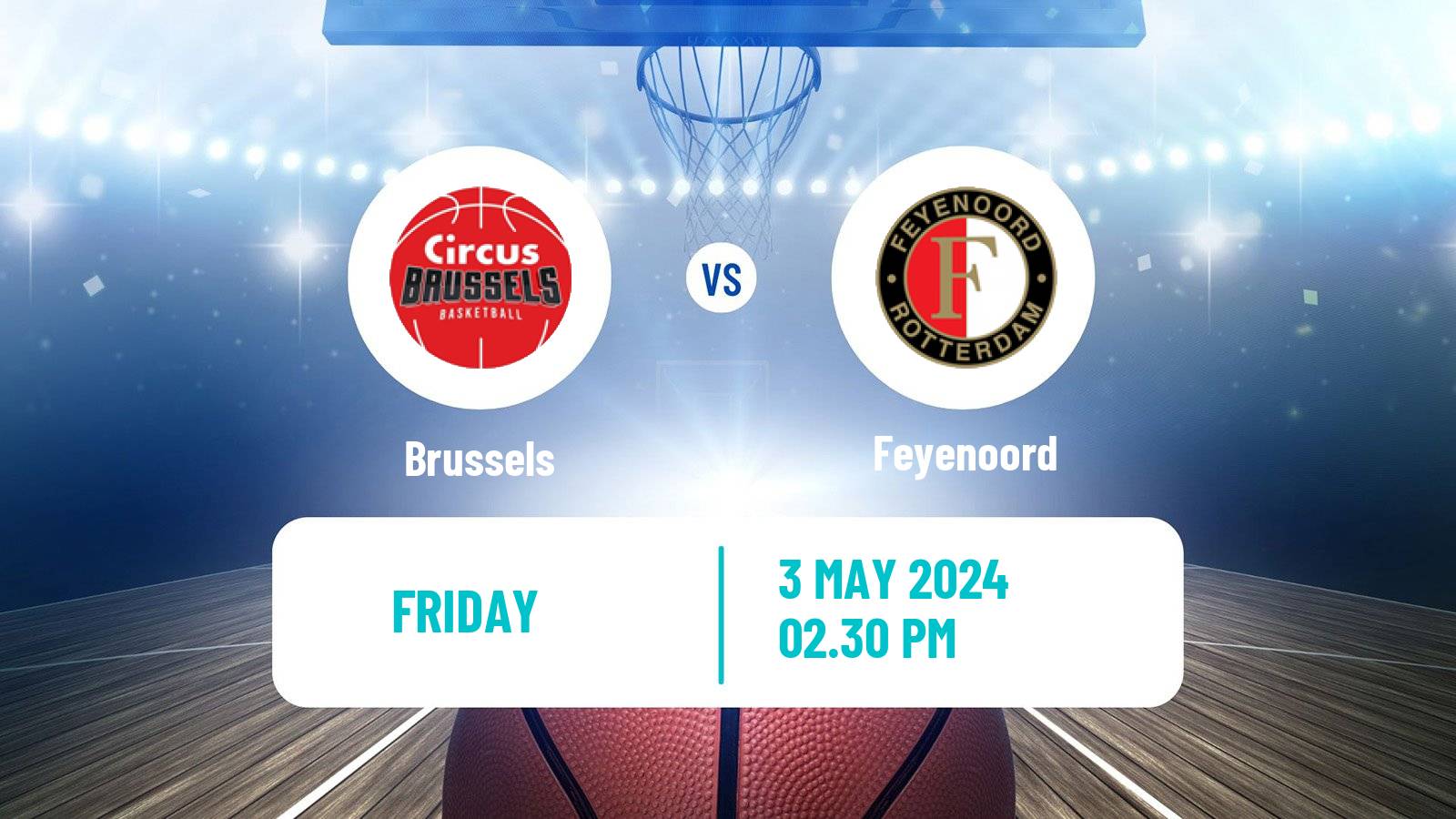 Basketball BNXT League Brussels - Feyenoord