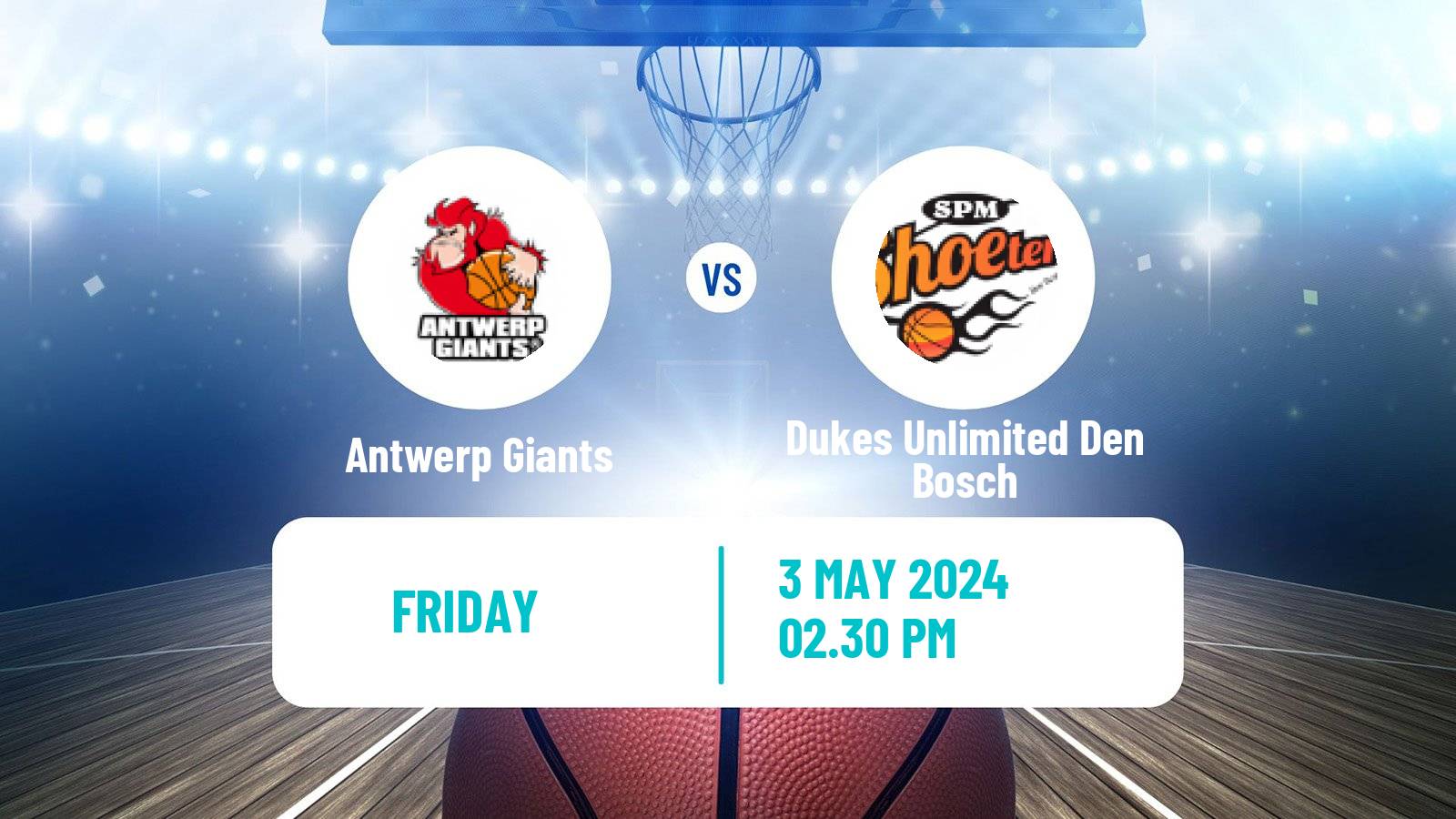 Basketball Dutch DBL Antwerp Giants - Dukes Unlimited Den Bosch