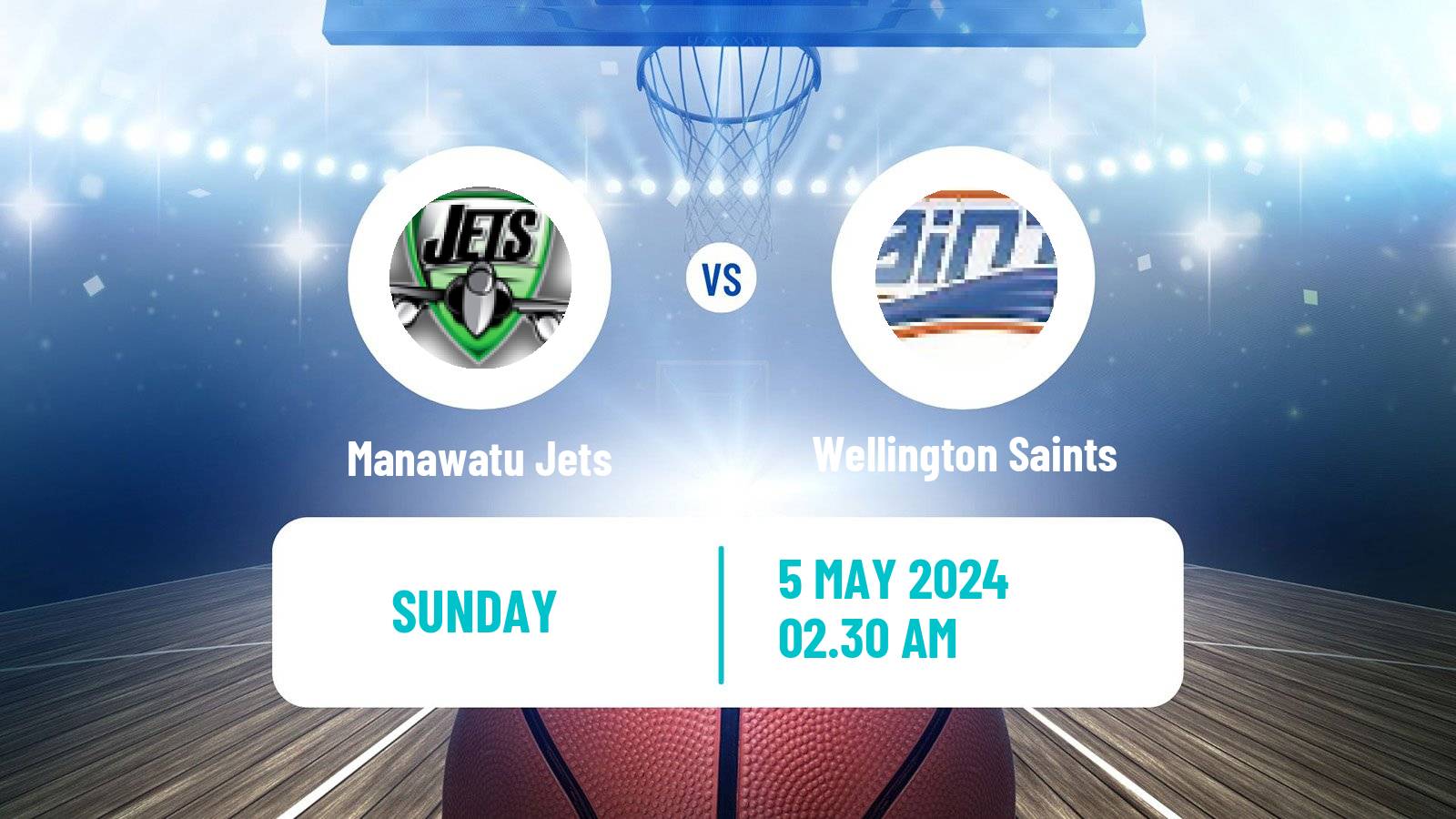 Basketball New Zealand NBL Manawatu Jets - Wellington Saints