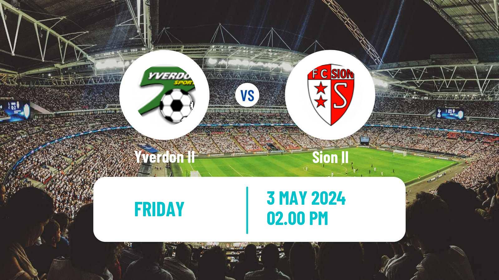 Soccer Swiss 1 Liga Classic Group 1 Yverdon II - Sion II