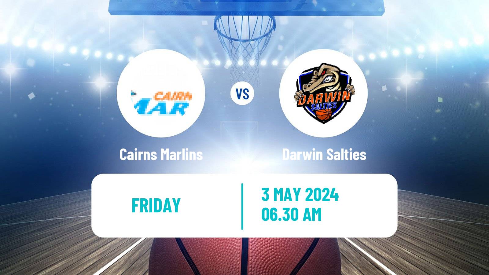 Basketball Australian NBL1 North Cairns Marlins - Darwin Salties