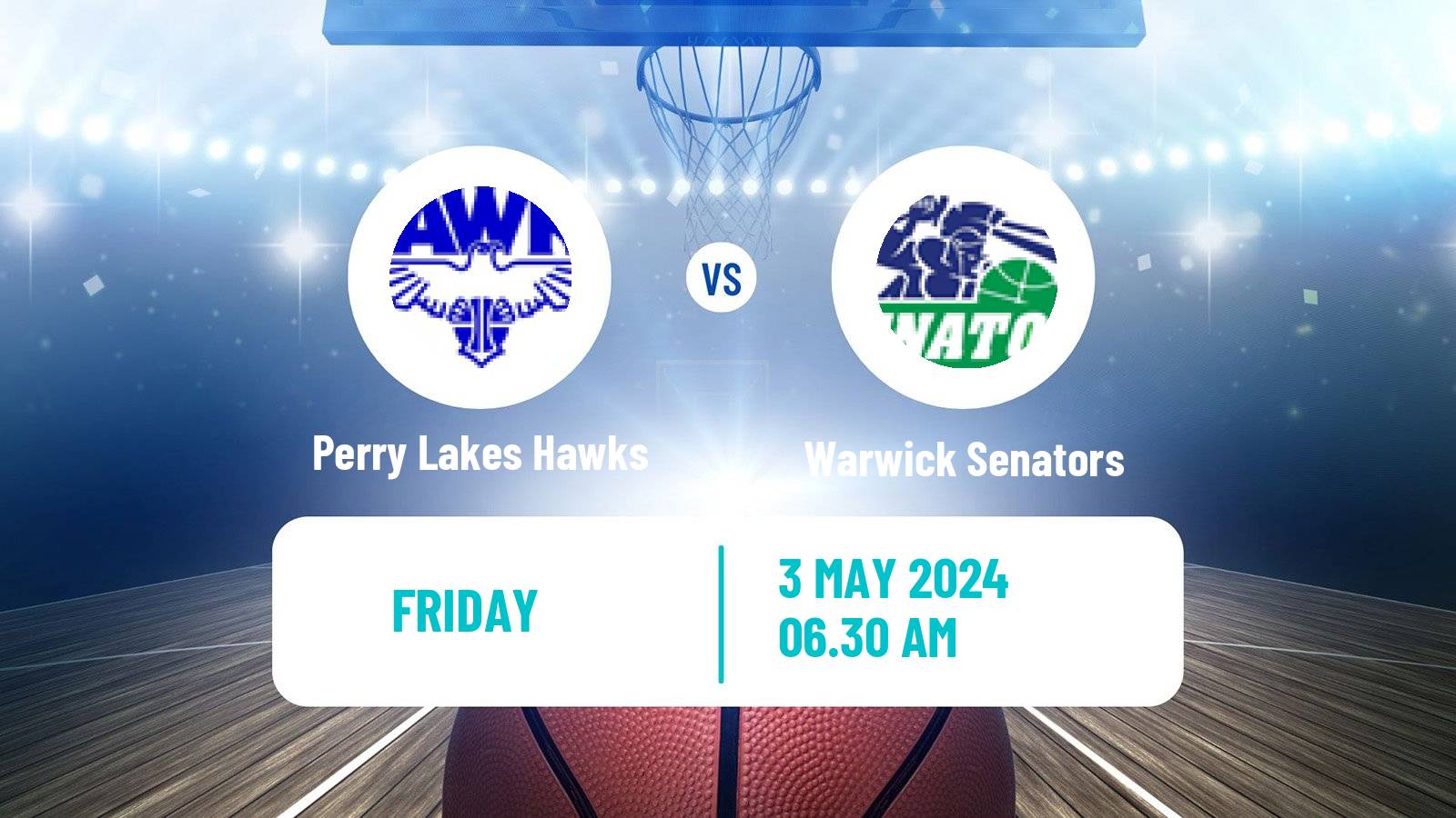 Basketball Australian NBL1 West Women Perry Lakes Hawks - Warwick Senators