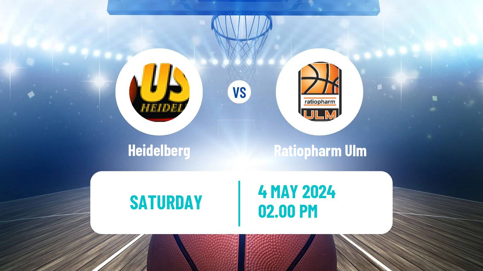 Basketball German BBL Heidelberg - Ratiopharm Ulm