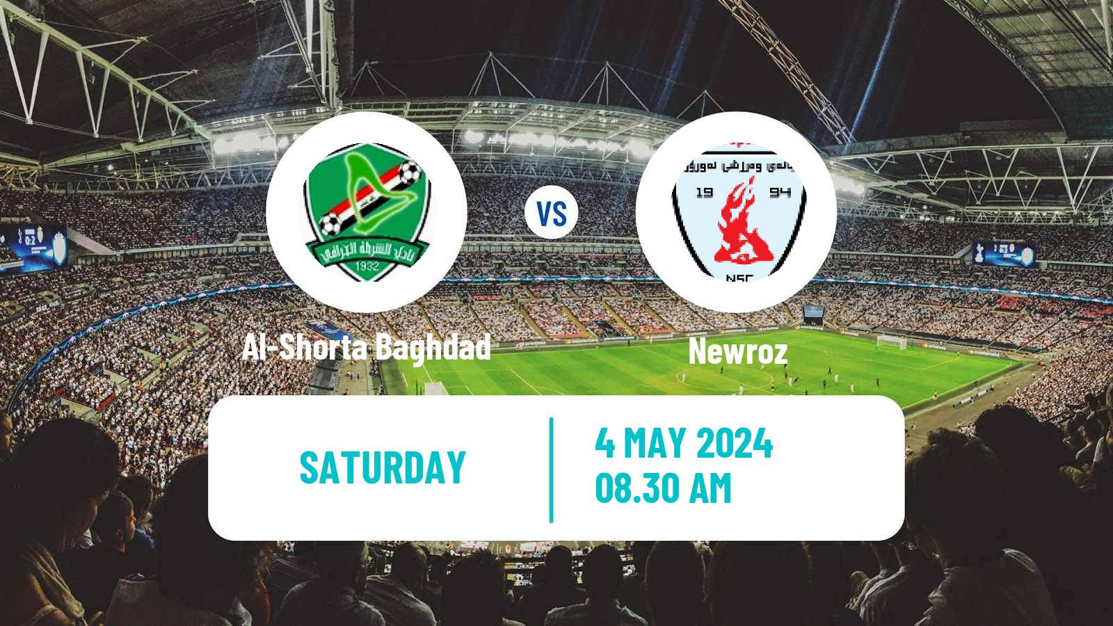 Soccer Iraqi Premier League Al-Shorta Baghdad - Newroz