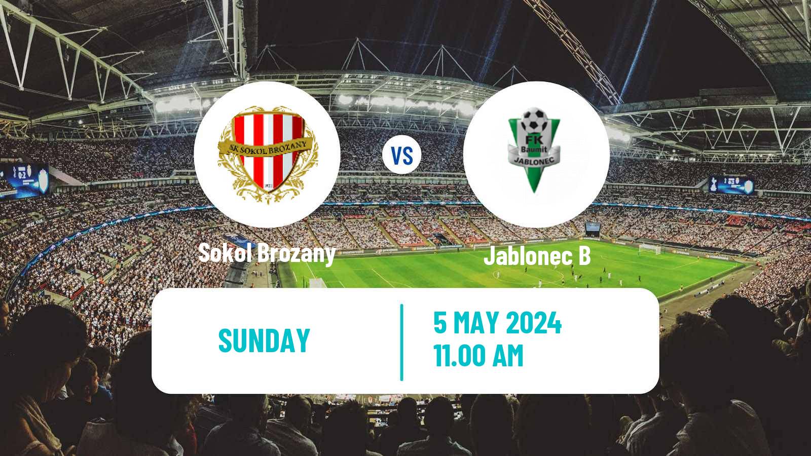 Soccer Czech CFL Group B Sokol Brozany - Jablonec B