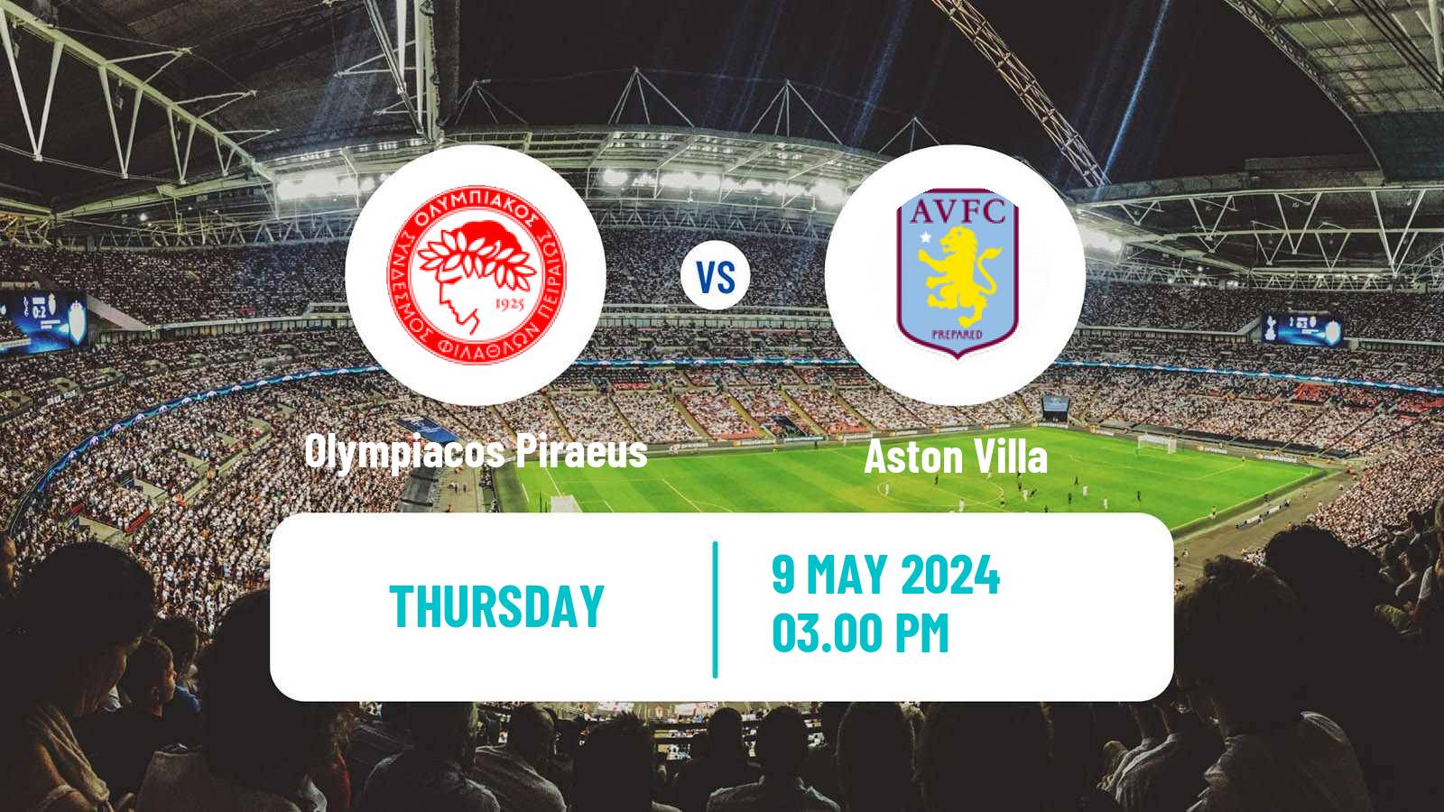 Soccer UEFA Europa Conference League Olympiacos Piraeus - Aston Villa