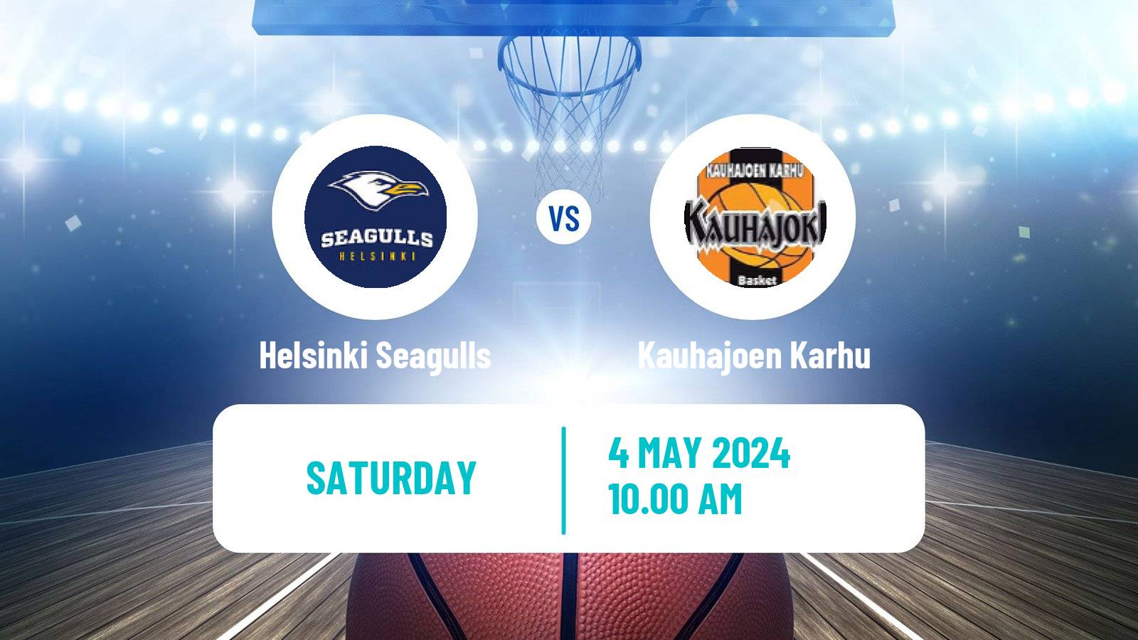 Basketball Finnish Korisliiga Helsinki Seagulls - Kauhajoen Karhu