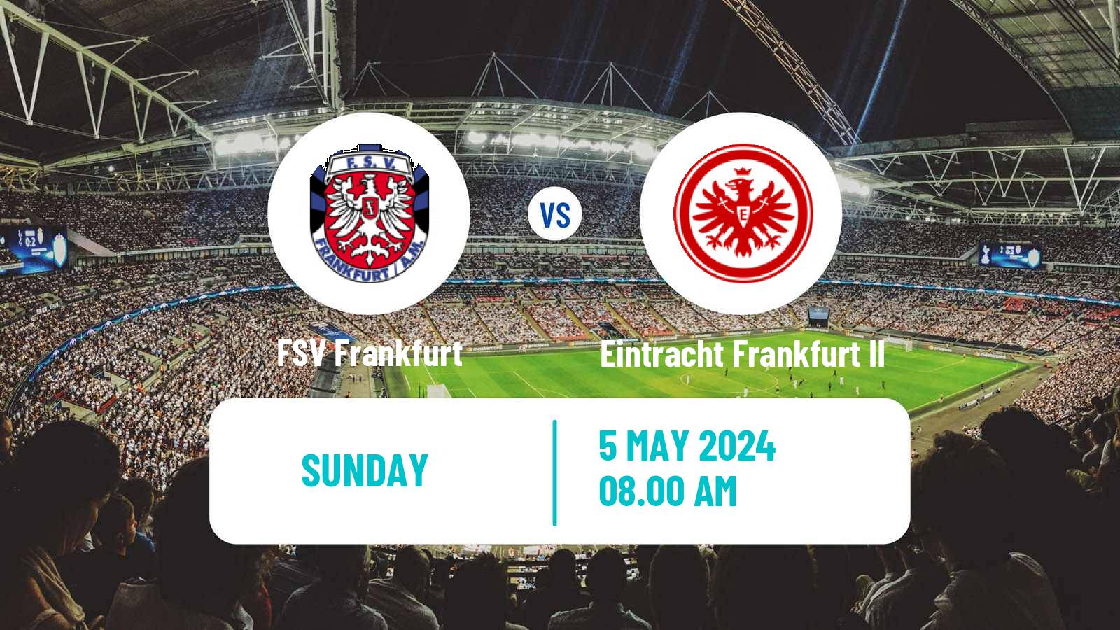 Soccer German Regionalliga Sudwest FSV Frankfurt - Eintracht Frankfurt II