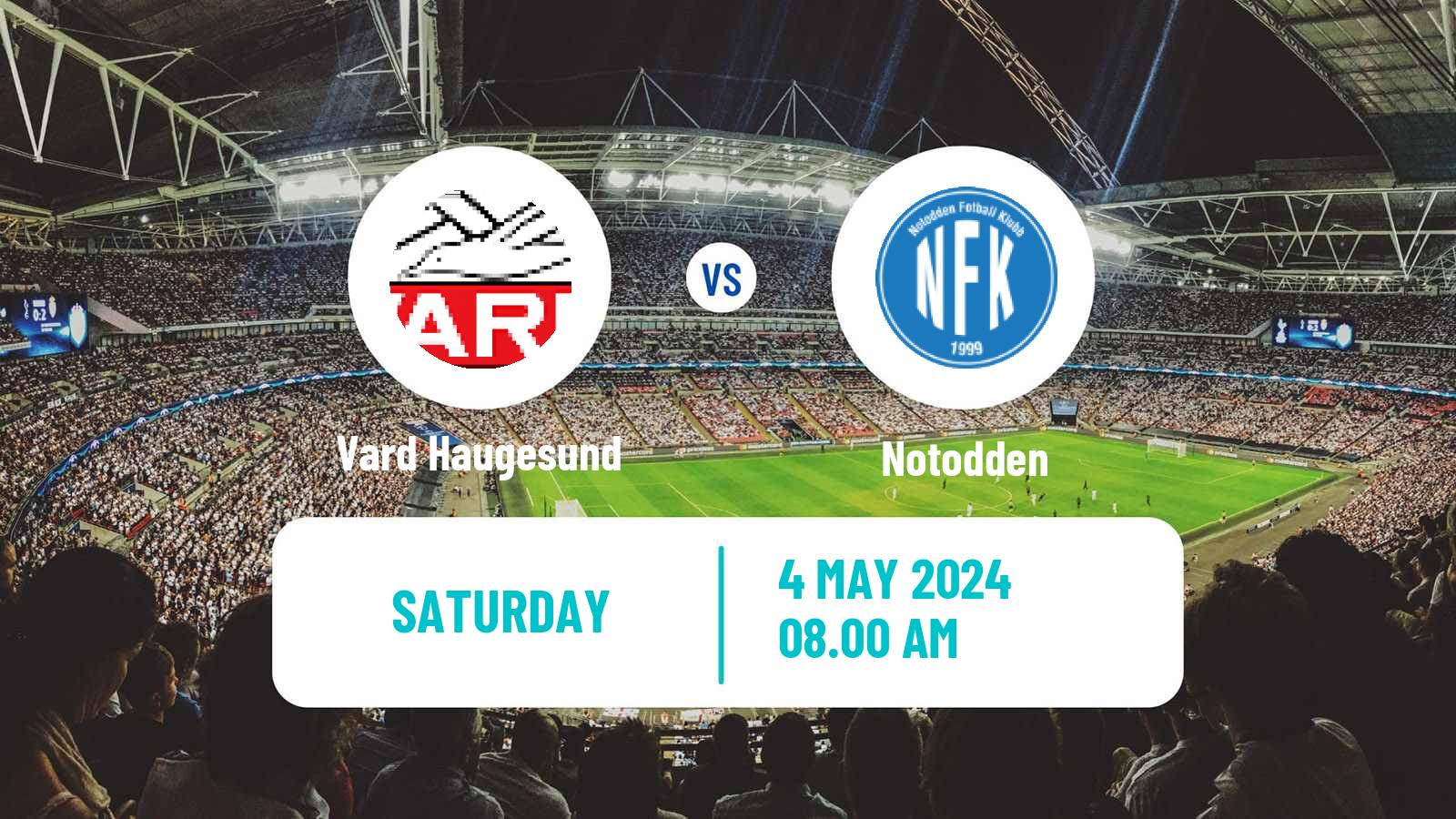 Soccer Norwegian Division 2 - Group 1 Vard Haugesund - Notodden