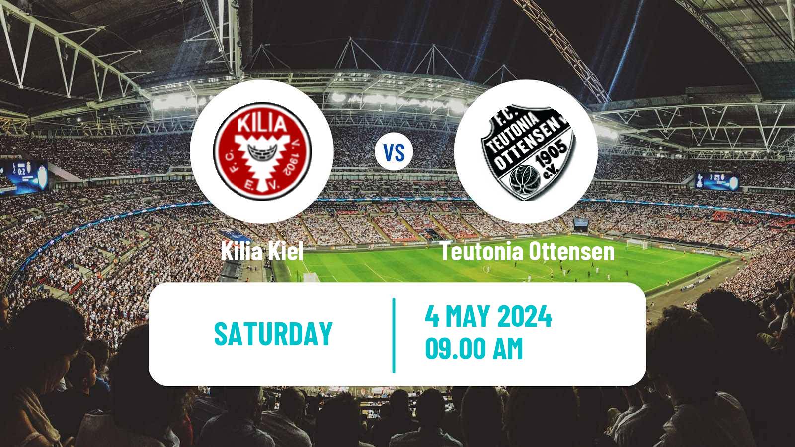 Soccer German Regionalliga North Kilia Kiel - Teutonia Ottensen