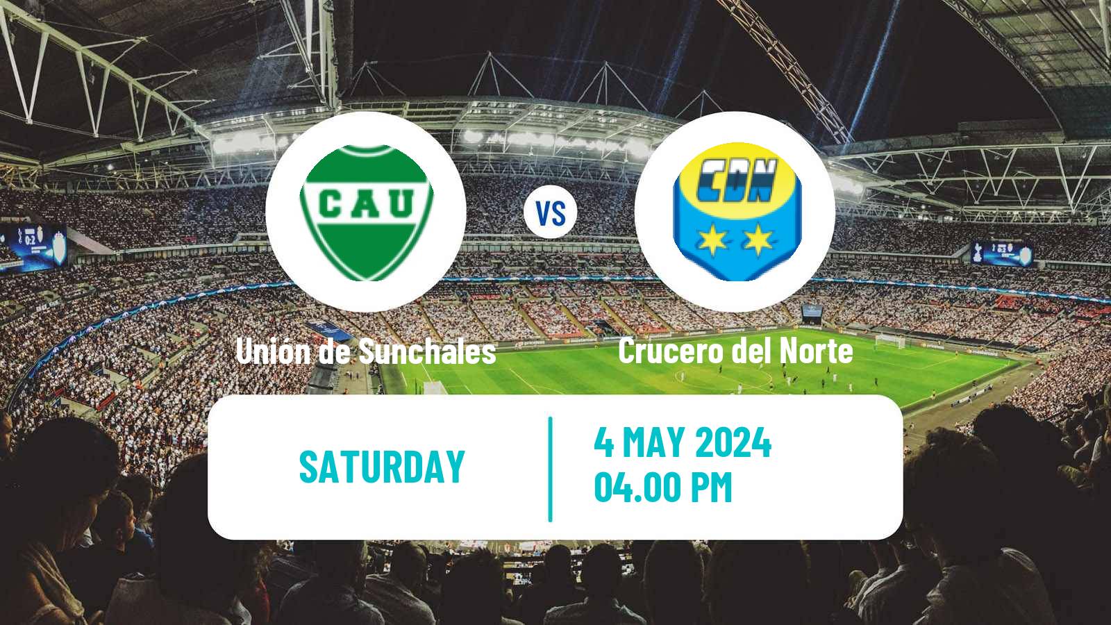 Soccer Argentinian Torneo Federal Unión de Sunchales - Crucero del Norte