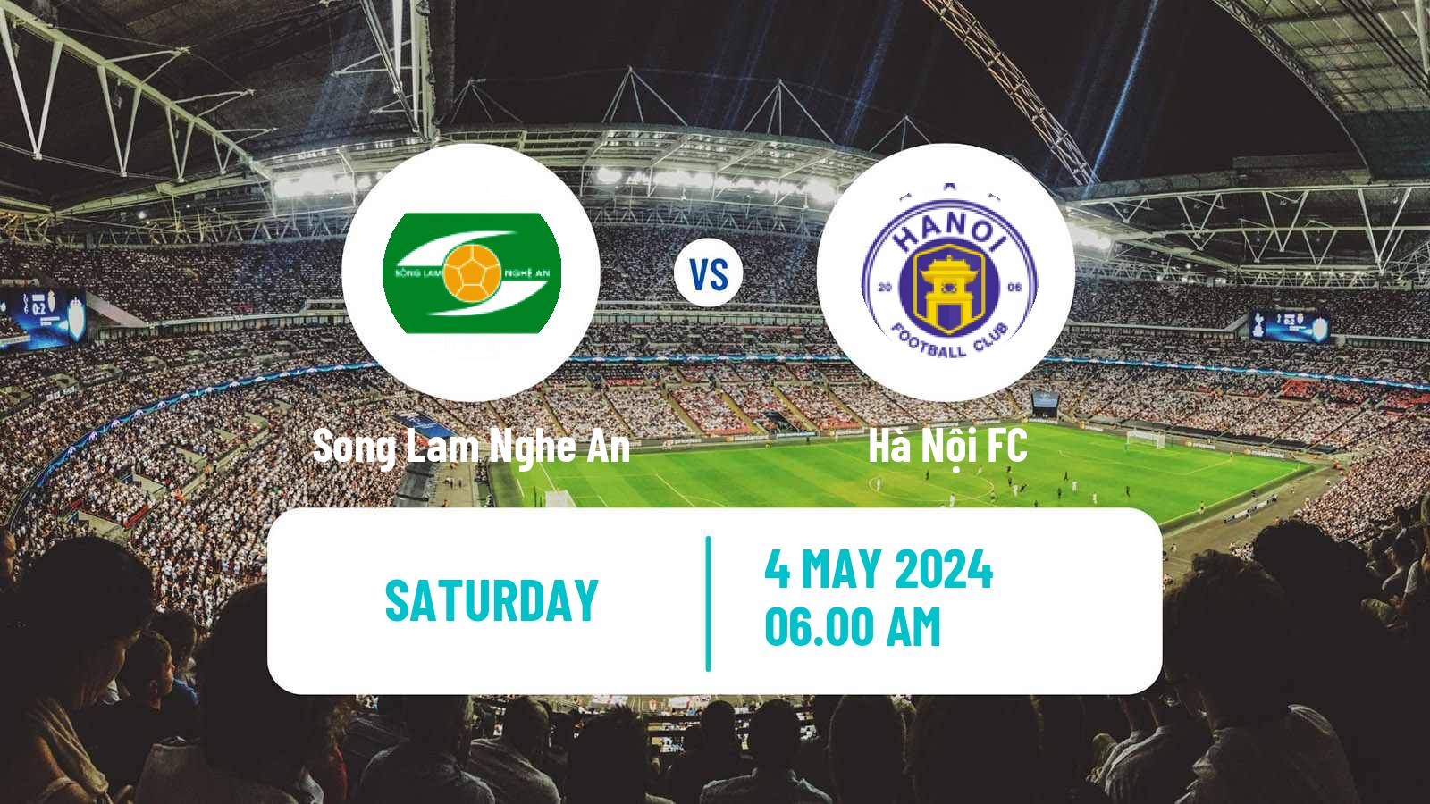 Soccer Vietnamese V League 1 Song Lam Nghe An - Hà Nội FC