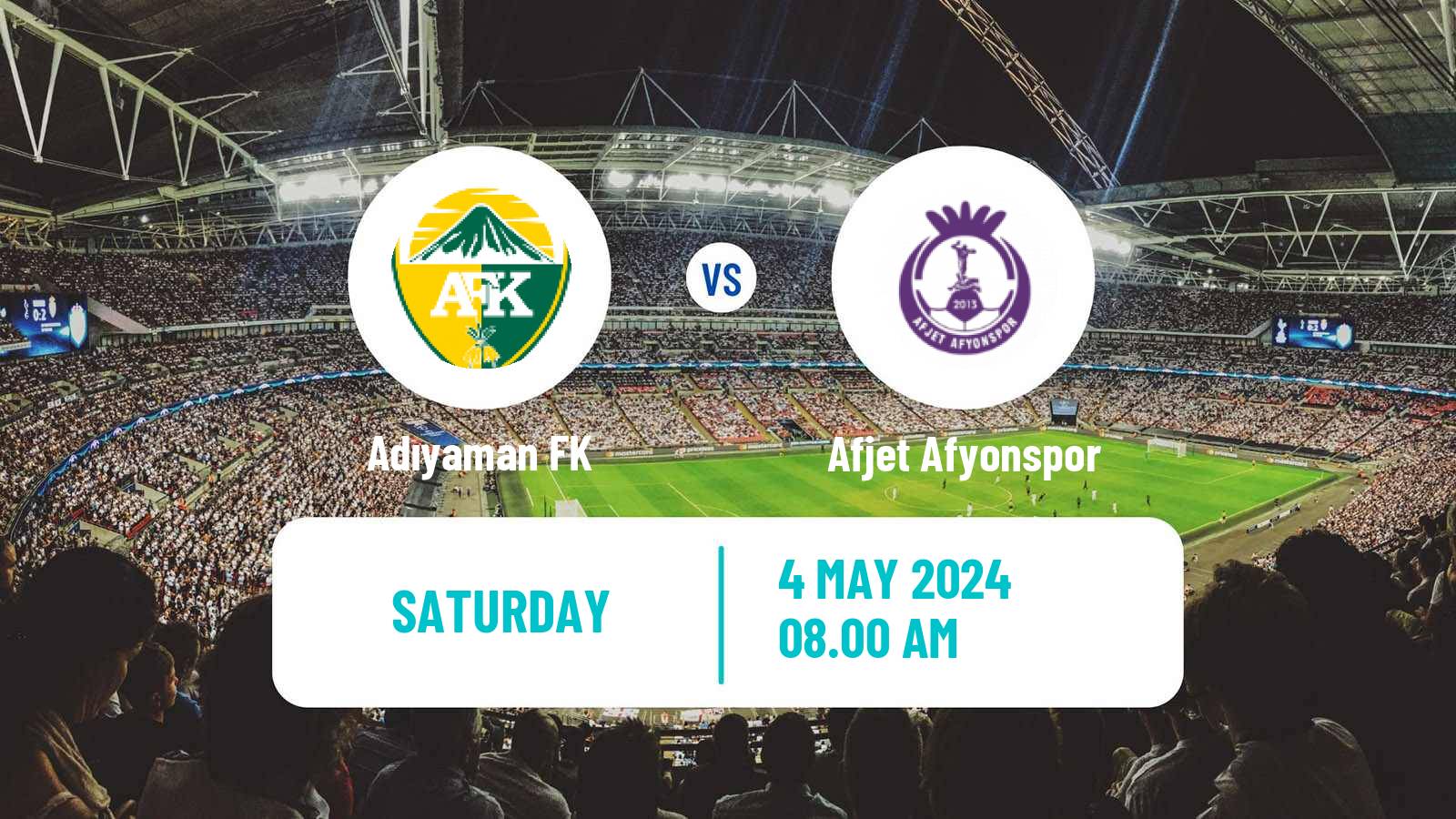 Soccer Turkish Second League White Group Adıyaman - Afjet Afyonspor