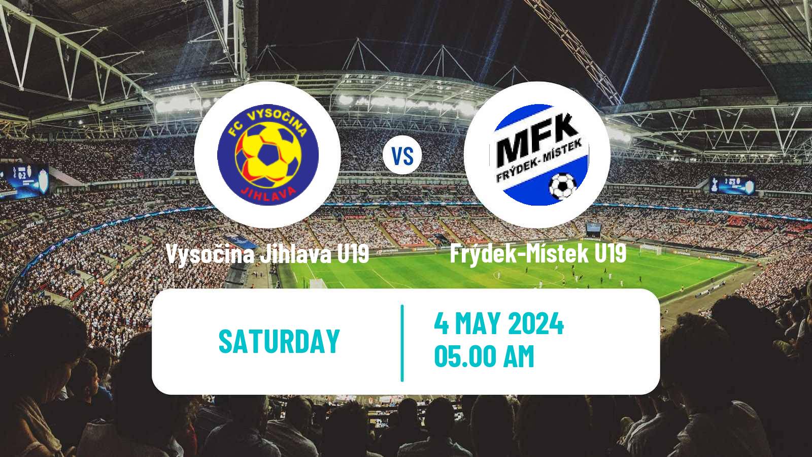 Soccer Czech U19 League Vysočina Jihlava U19 - Frýdek-Místek U19