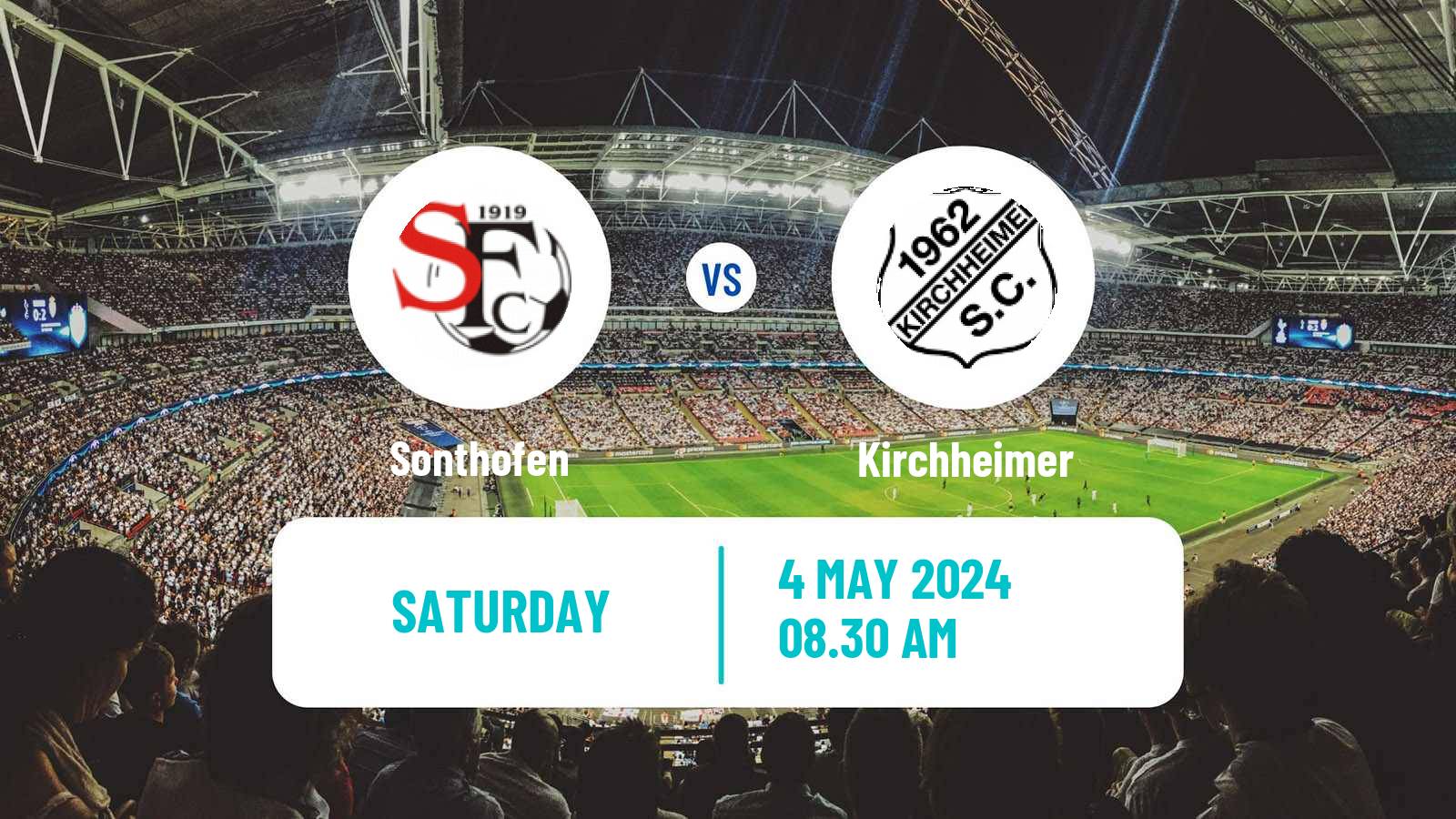 Soccer German Oberliga Bayern Süd Sonthofen - Kirchheimer