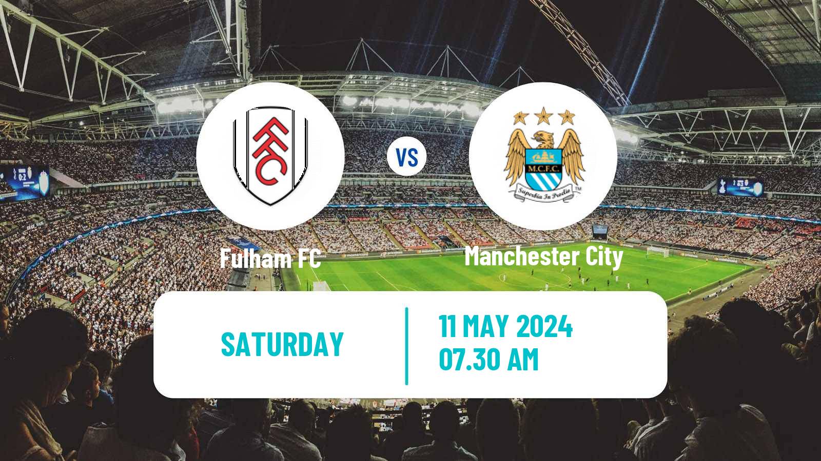 Soccer English Premier League Fulham - Manchester City
