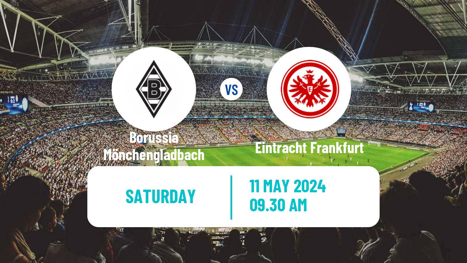 Soccer German Bundesliga Borussia Mönchengladbach - Eintracht Frankfurt