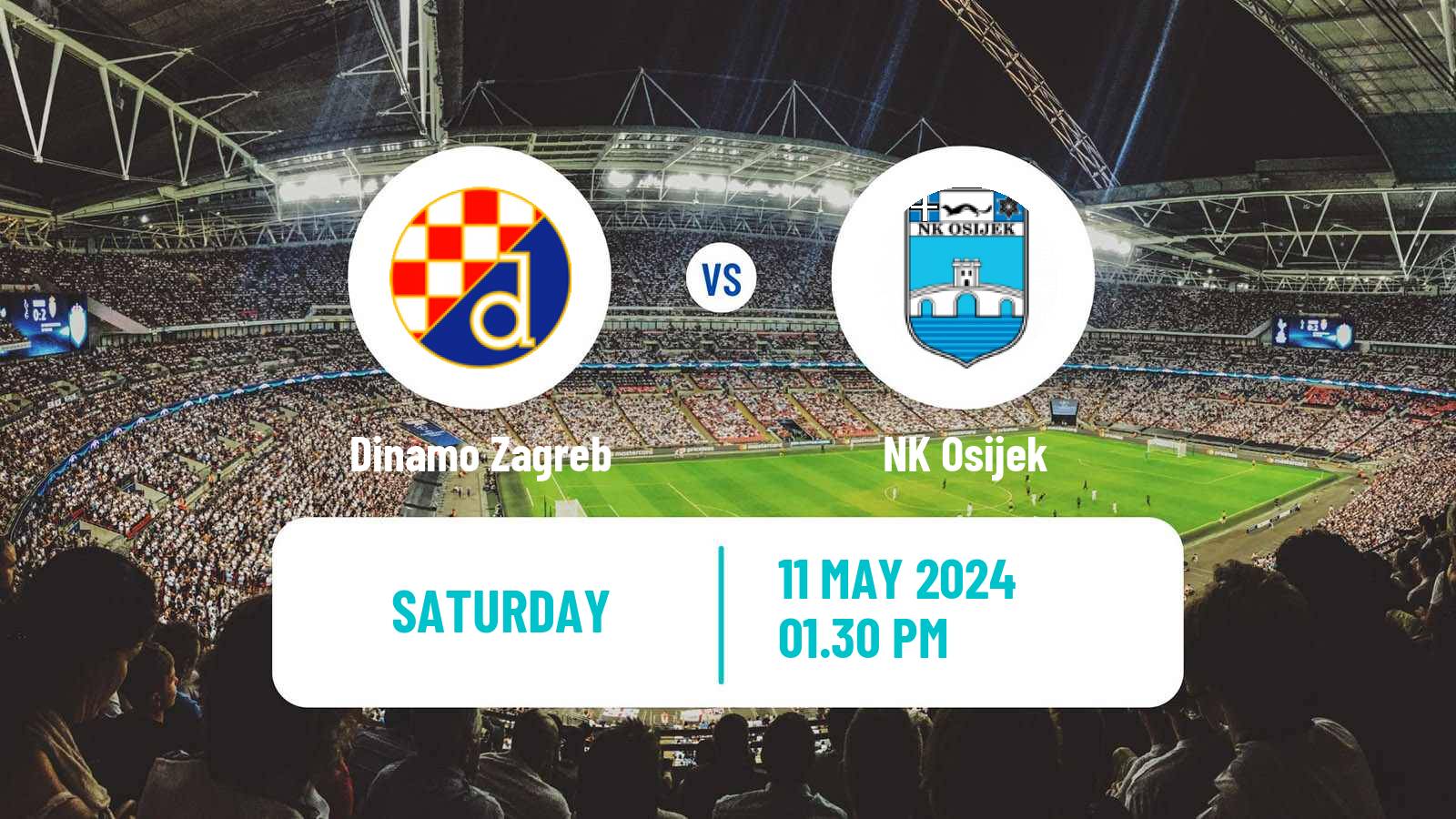Soccer Croatian HNL Dinamo Zagreb - Osijek