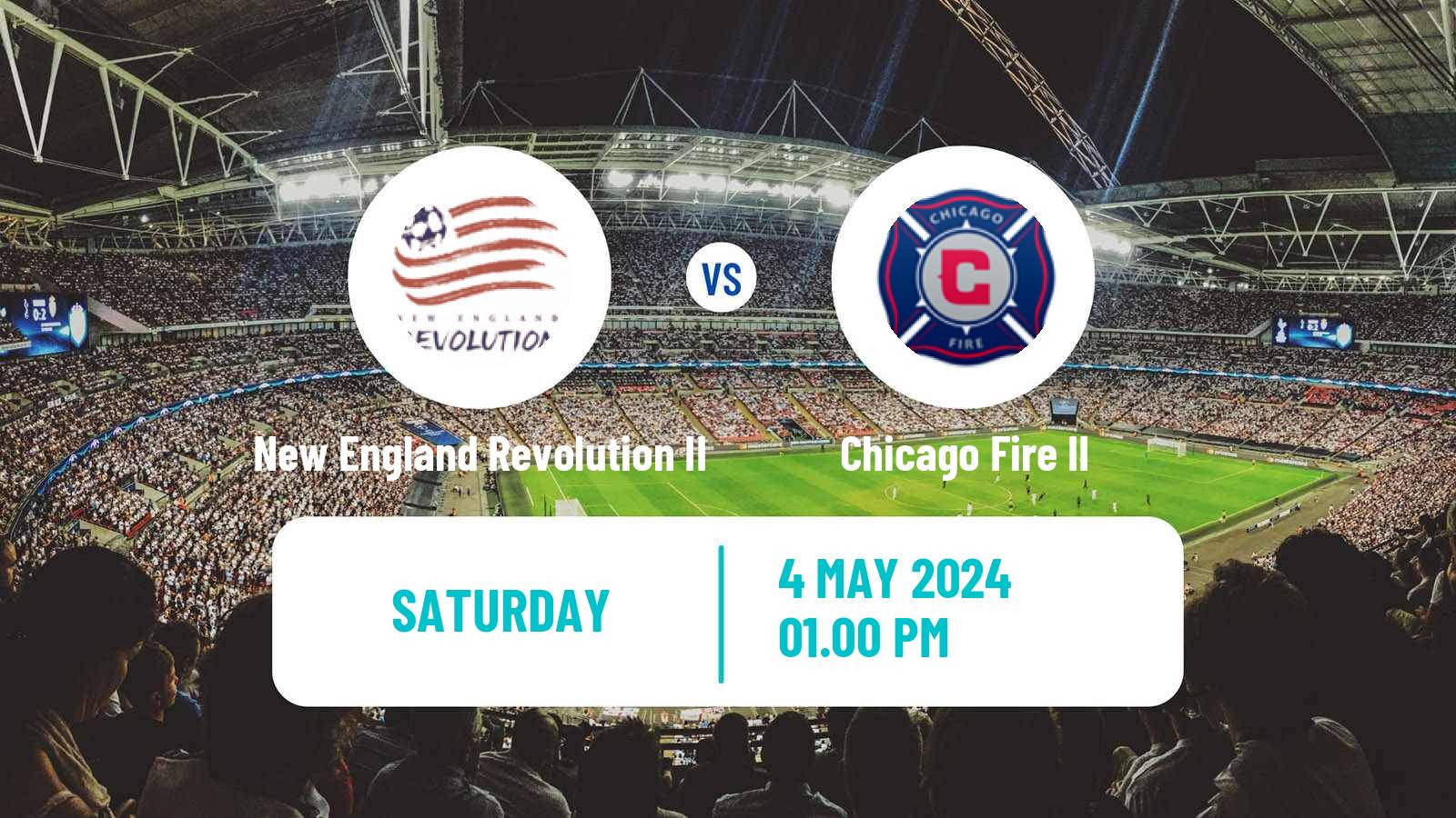 Soccer MLS Next Pro New England Revolution II - Chicago Fire II