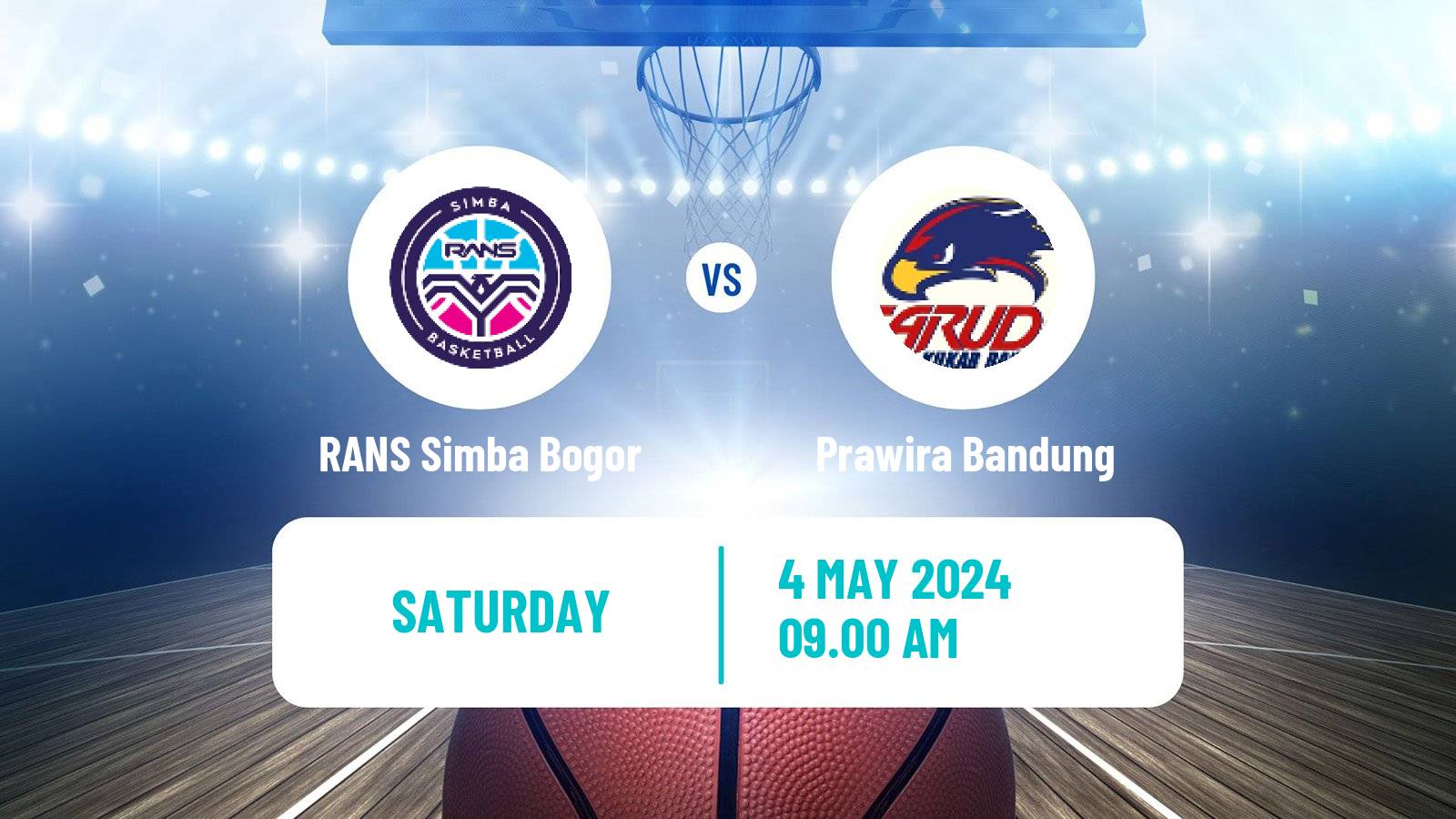 Basketball Indonesian IBL RANS Simba Bogor - Prawira Bandung