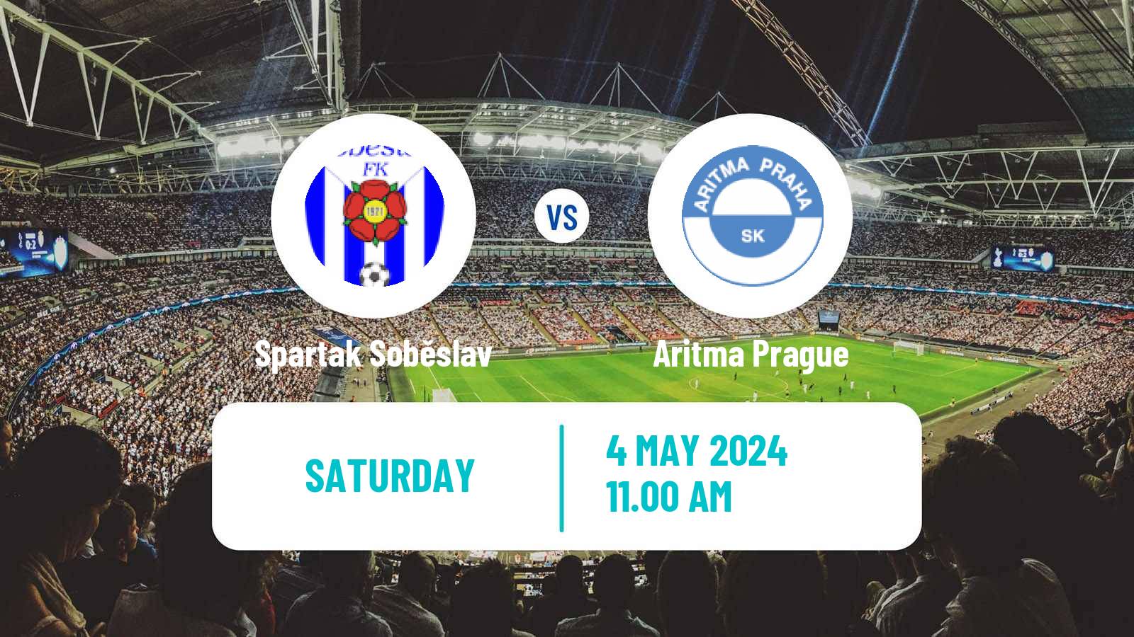 Soccer Czech Division A Spartak Soběslav - Aritma Prague