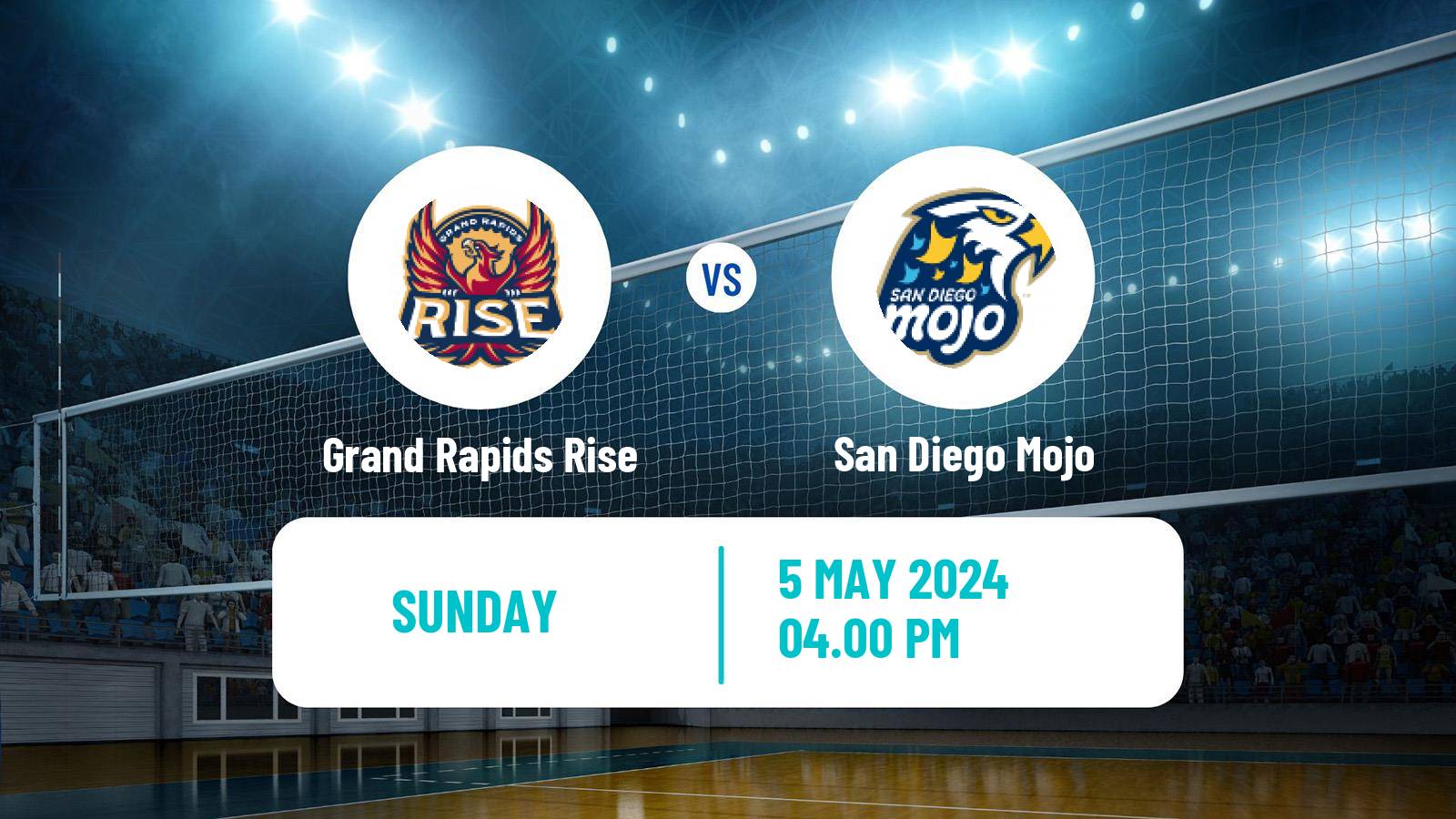 Volleyball PVF Women Grand Rapids Rise - San Diego Mojo