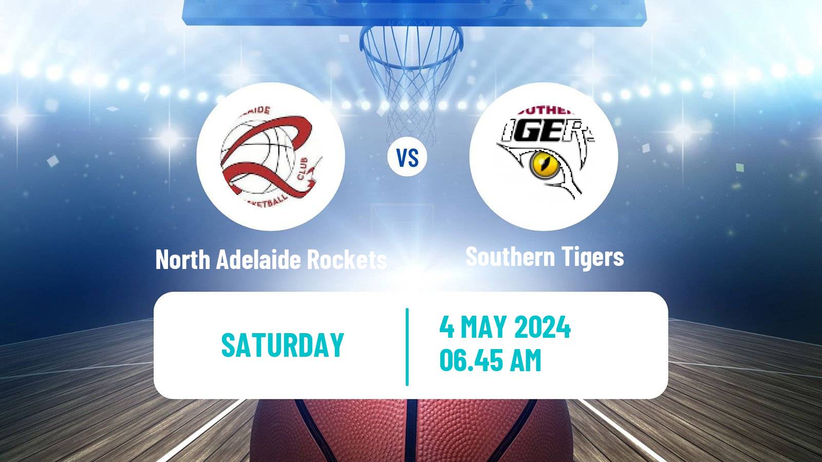 Basketball Australian NBL1 Central North Adelaide Rockets - Southern Tigers