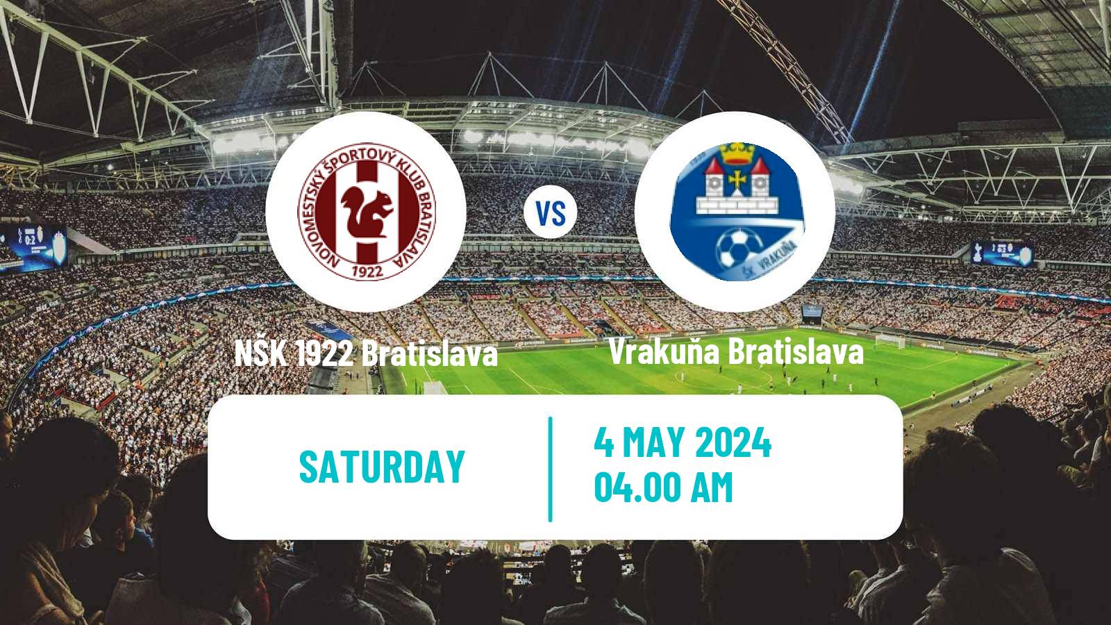 Soccer Slovak 4 Liga Bratislava NŠK 1922 Bratislava - Vrakuňa Bratislava