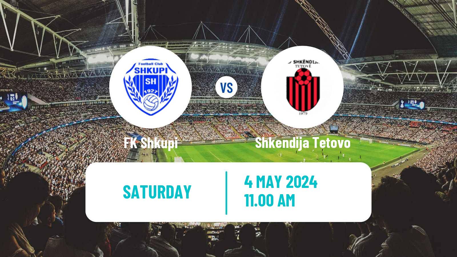 Soccer North Macedonian 1 MFL Shkupi - Shkendija Tetovo