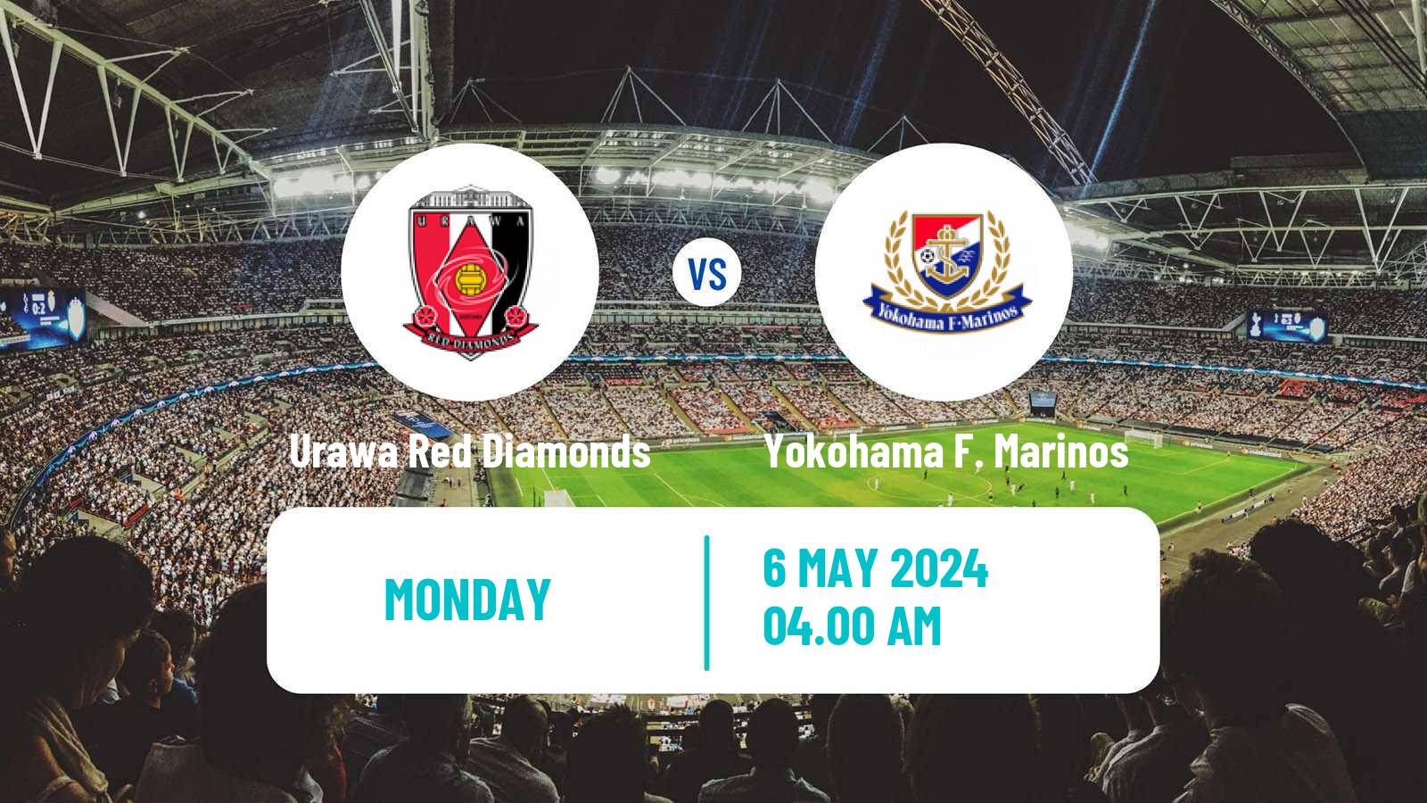 Soccer Japan J1 League Urawa Red Diamonds - Yokohama F. Marinos
