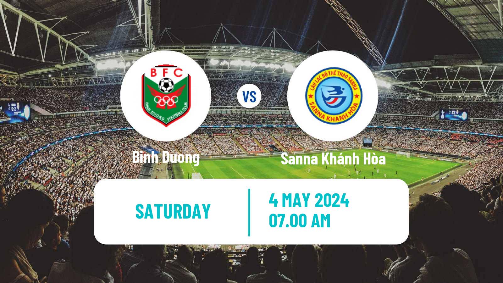 Soccer Vietnamese V League 1 Binh Duong - Sanna Khánh Hòa