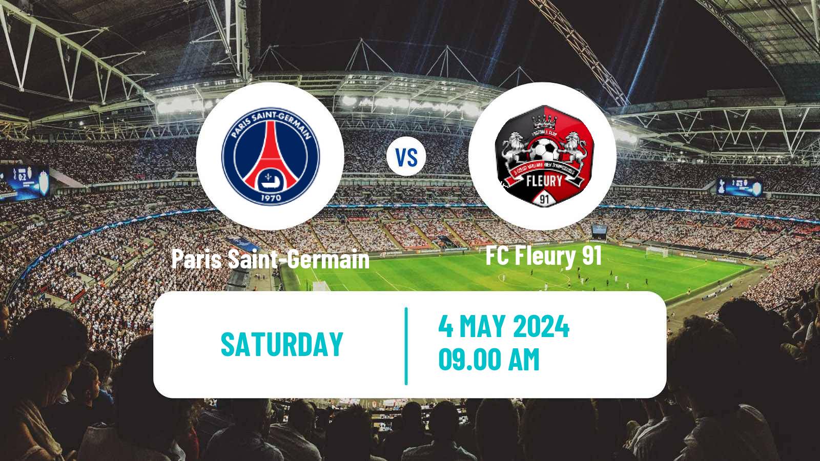 Soccer Coupe De France Women Paris Saint-Germain - Fleury 91