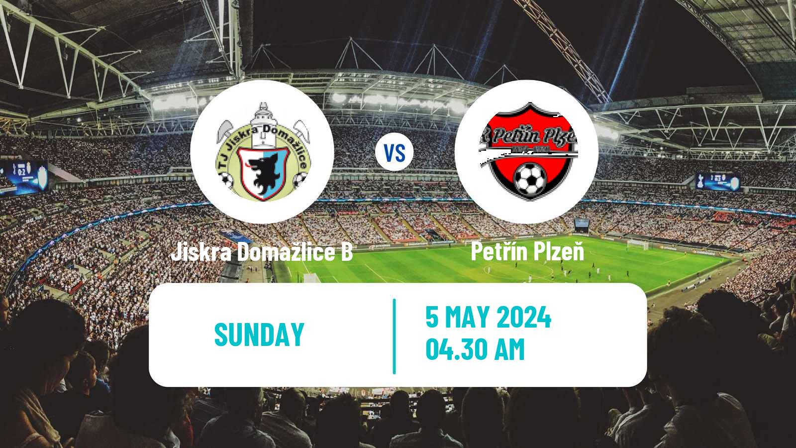 Soccer Czech Division A Jiskra Domažlice B - Petřín Plzeň