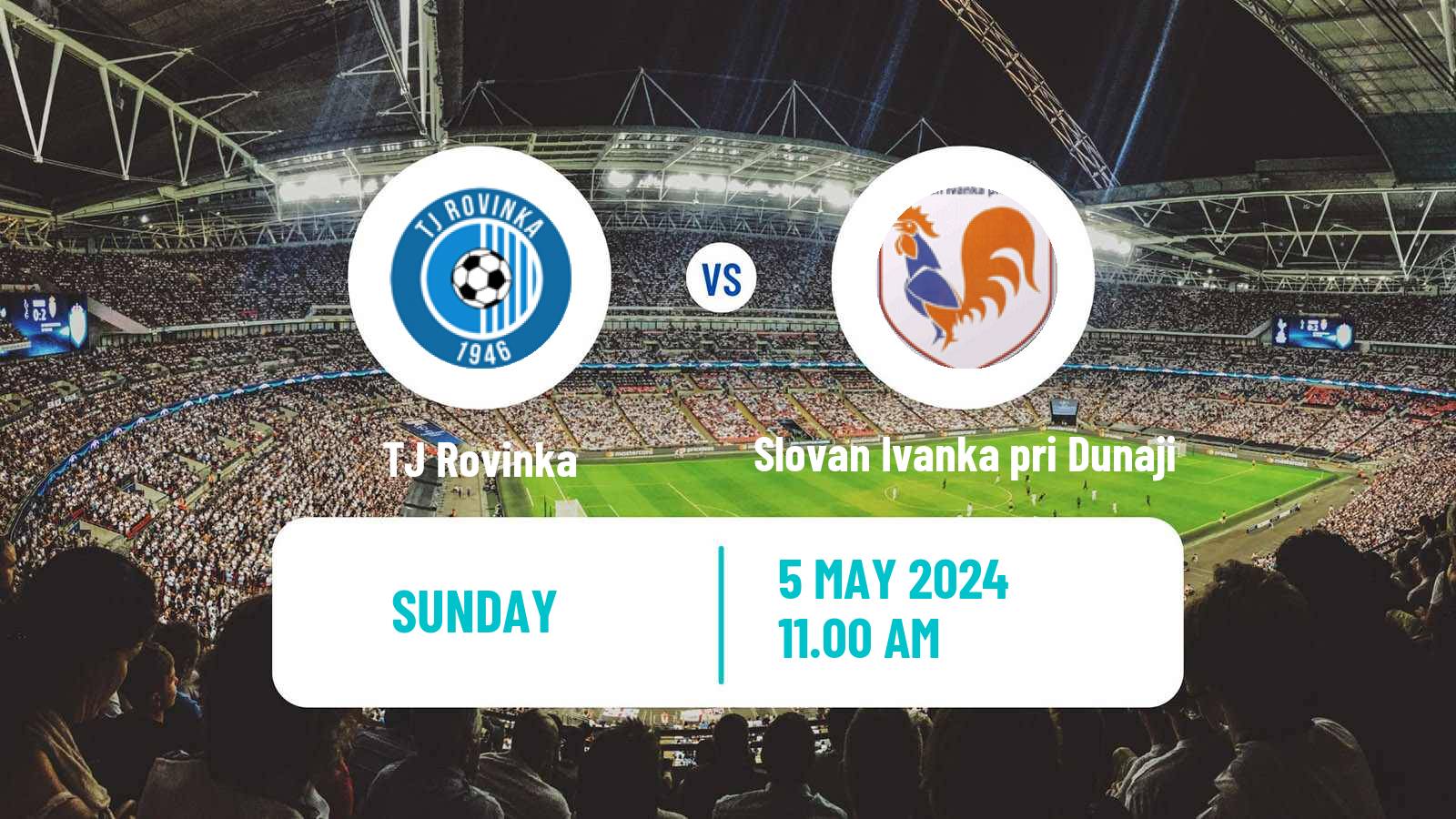 Soccer Slovak 4 Liga Bratislava Rovinka - Slovan Ivanka pri Dunaji