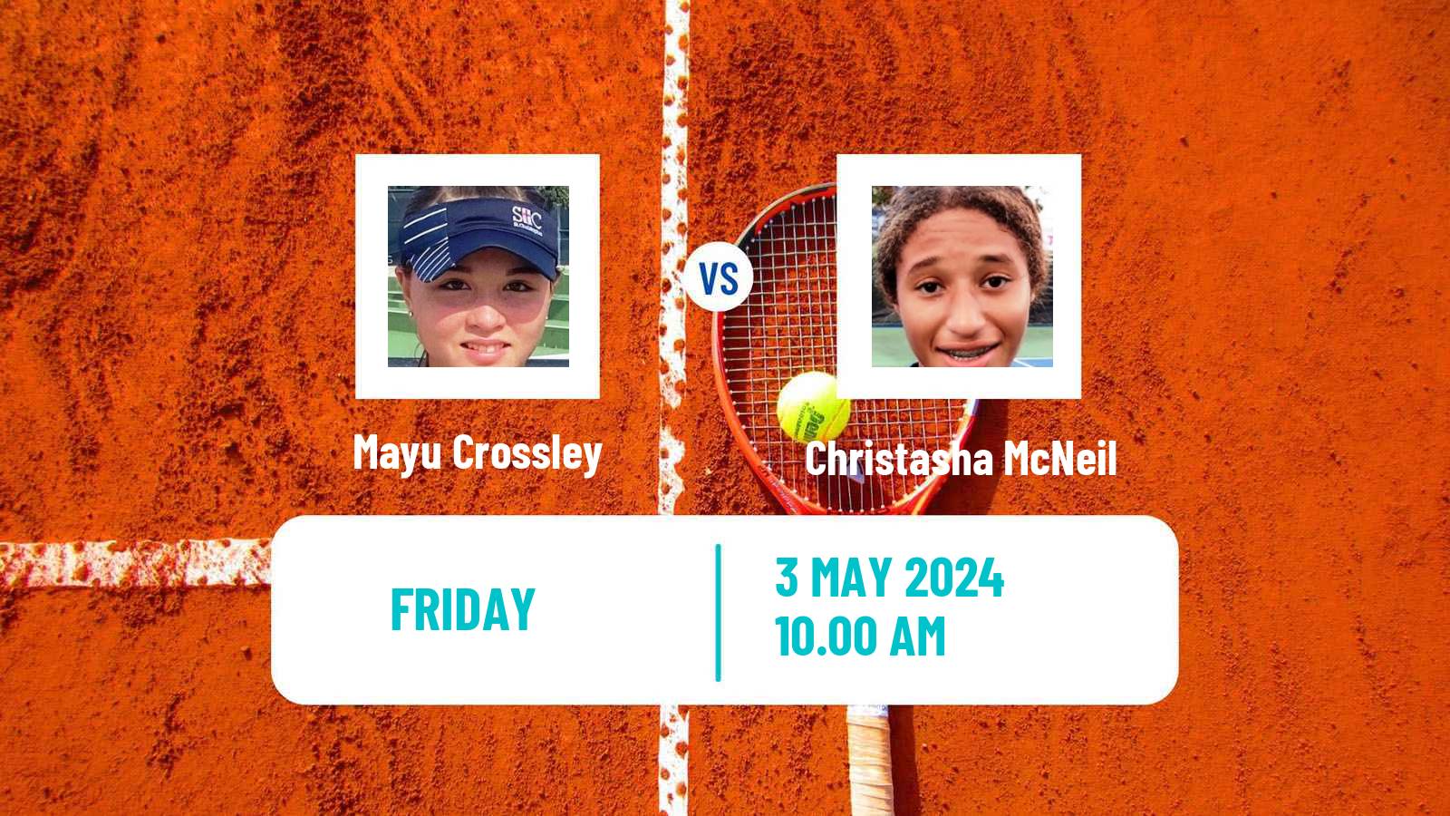 Tennis ITF W35 Boca Raton Fl 2 Women Mayu Crossley - Christasha McNeil