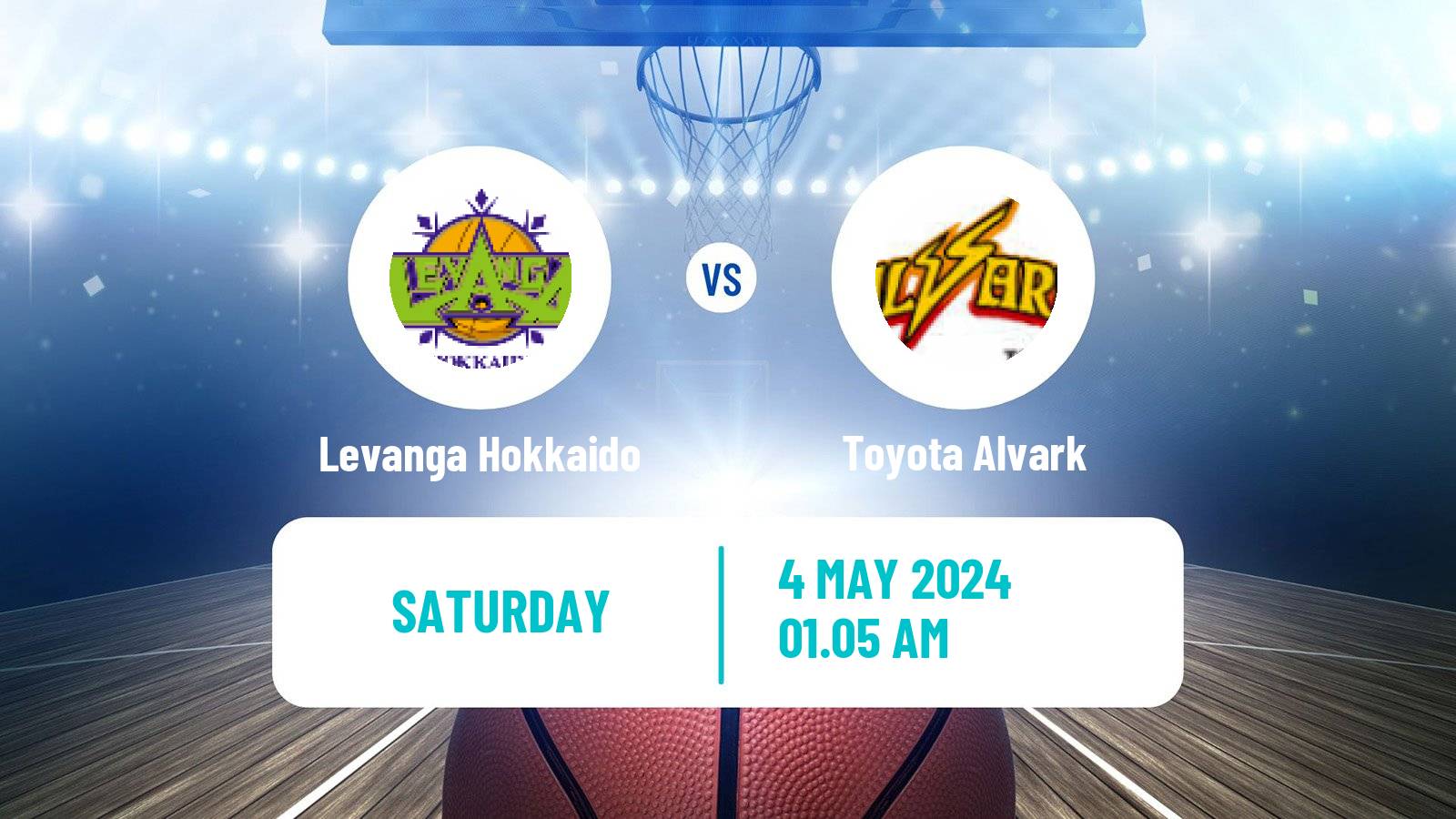 Basketball BJ League Levanga Hokkaido - Toyota Alvark