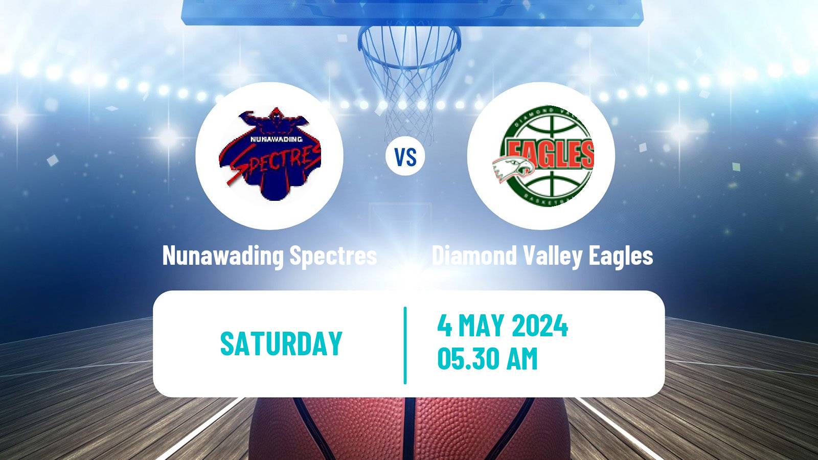 Basketball Australian NBL1 South Nunawading Spectres - Diamond Valley Eagles