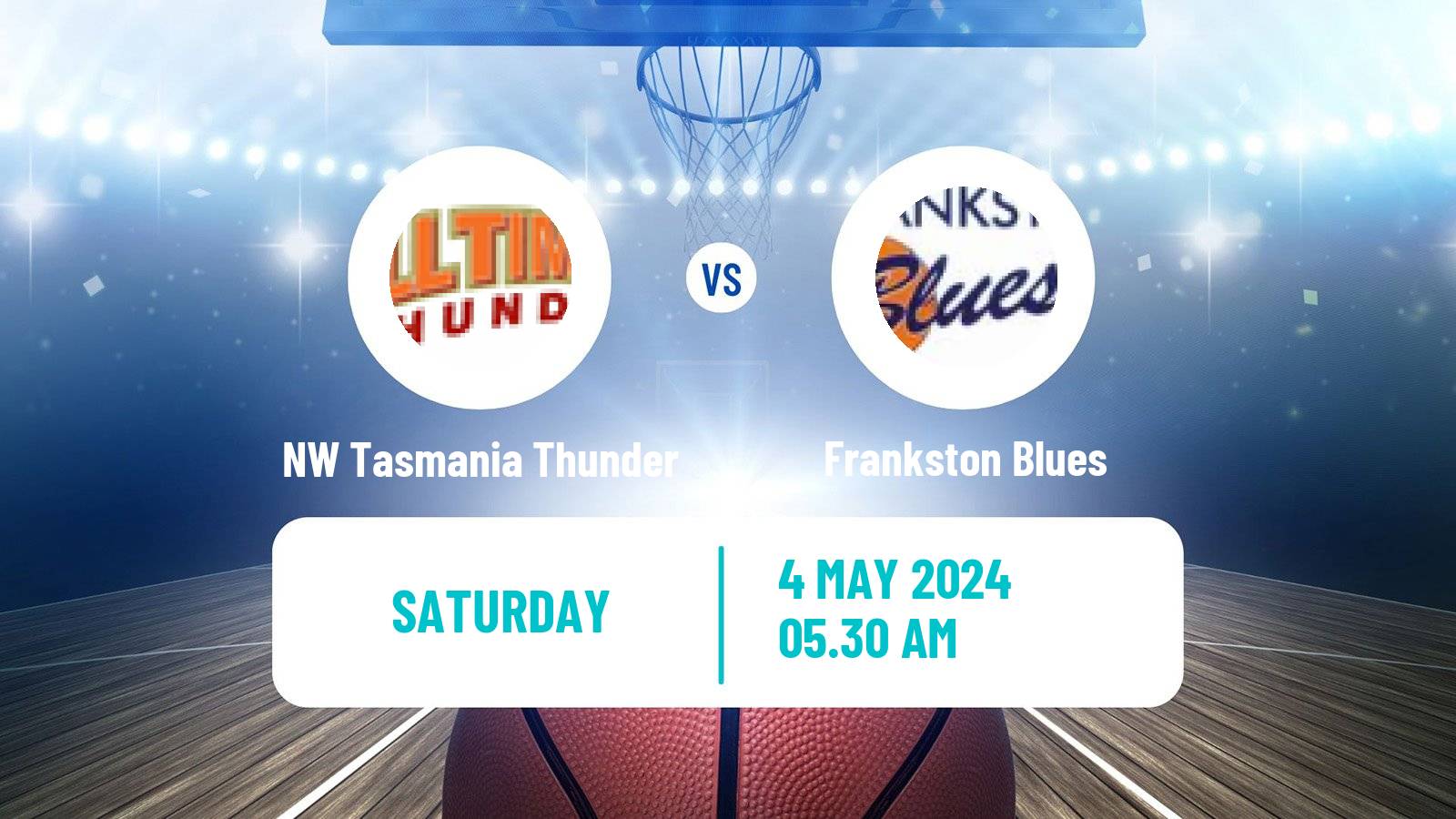 Basketball Australian NBL1 South NW Tasmania Thunder - Frankston Blues