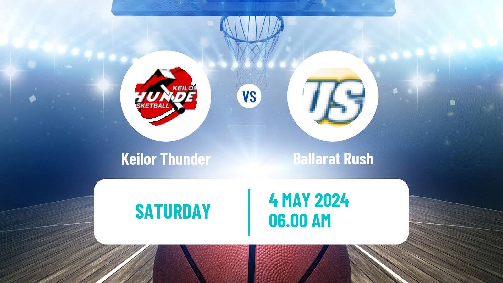 Basketball Australian NBL1 South Keilor Thunder - Ballarat Rush