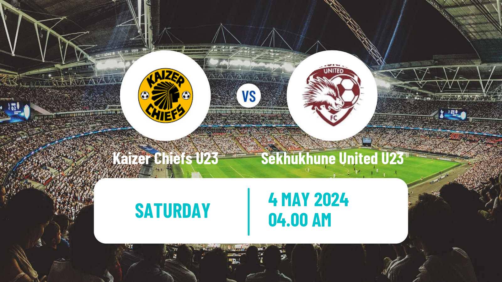 Soccer South African Diski Challenge Kaizer Chiefs U23 - Sekhukhune United U23
