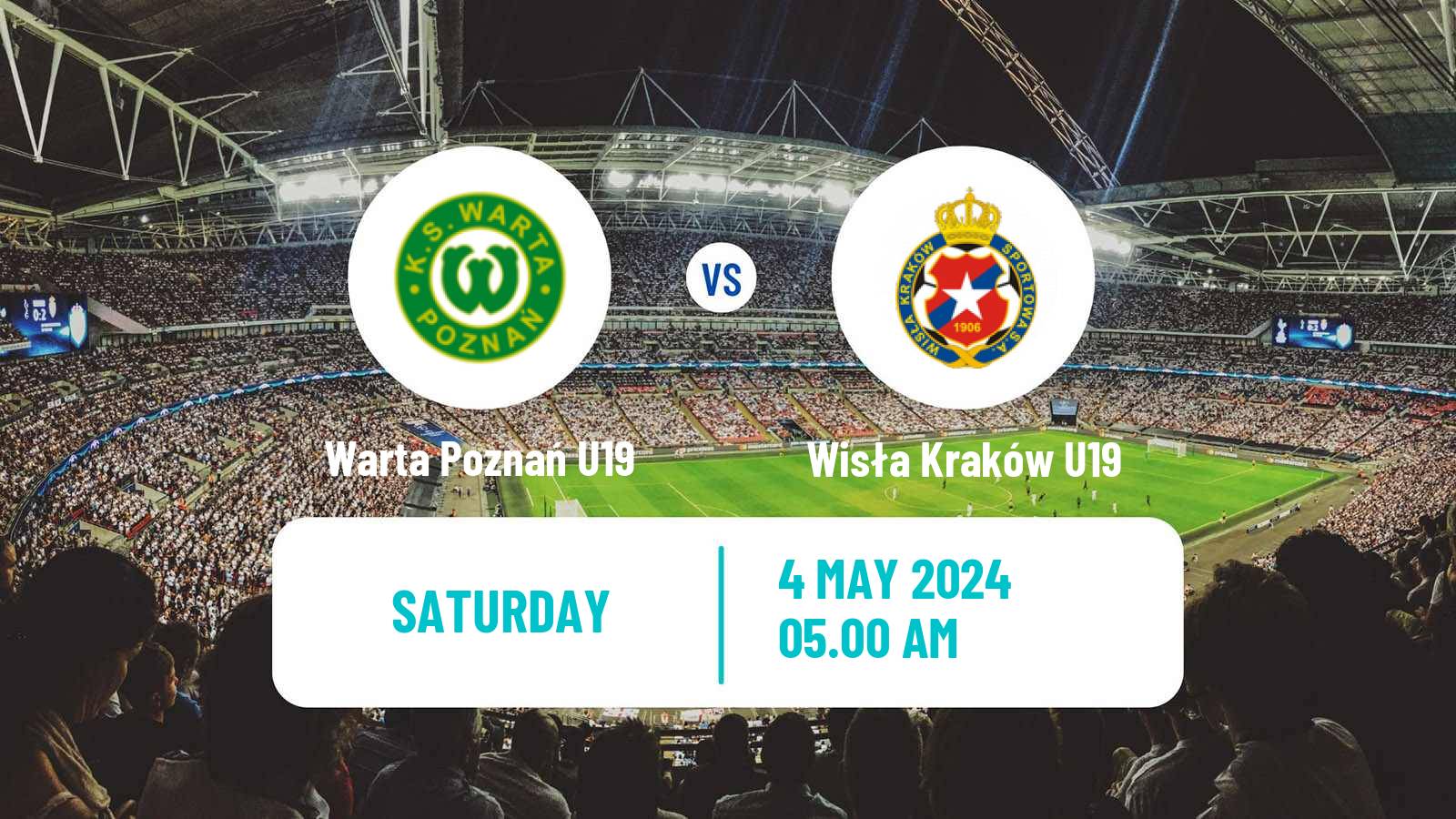 Soccer Polish Central Youth League Warta Poznań U19 - Wisła Kraków U19