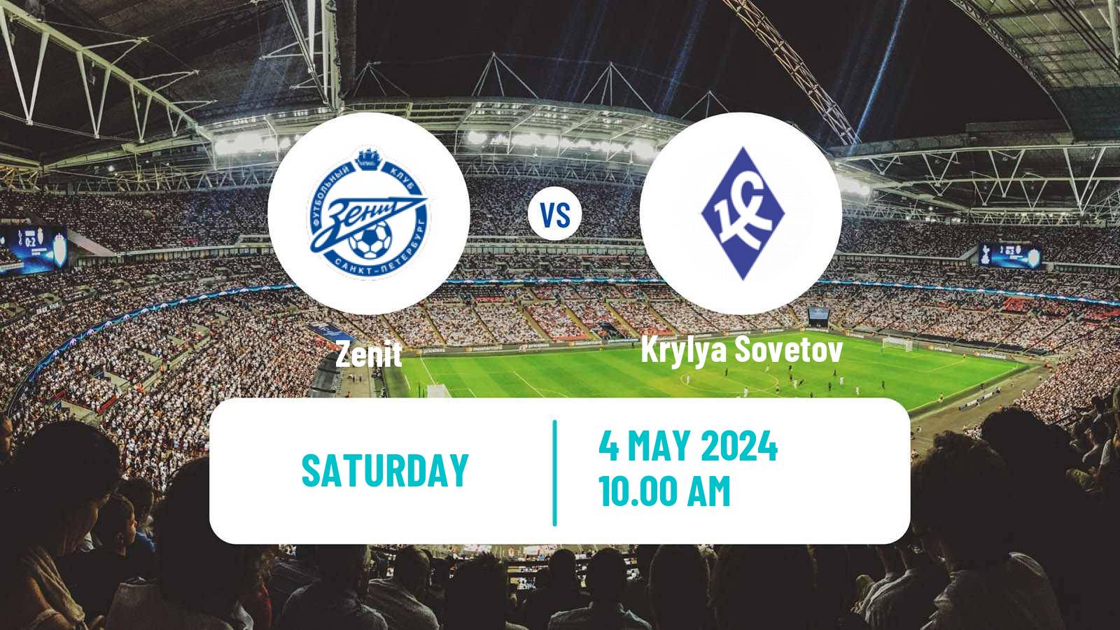 Soccer Russian Supreme Division Women Zenit - Krylya Sovetov