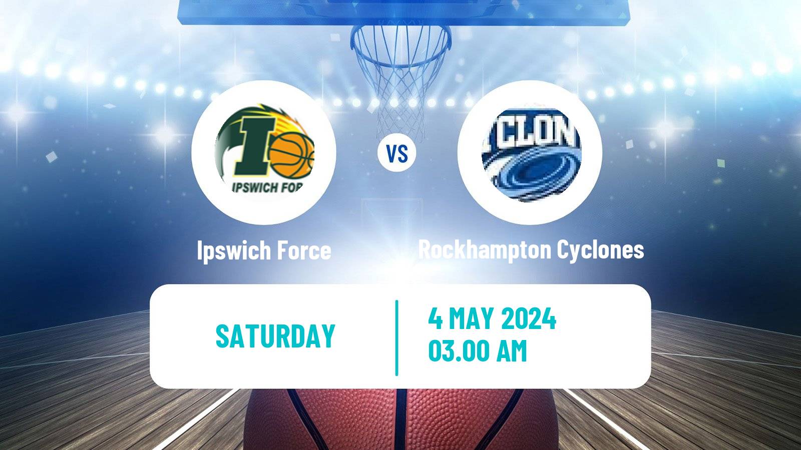 Basketball Australian NBL1 North Women Ipswich Force - Rockhampton Cyclones