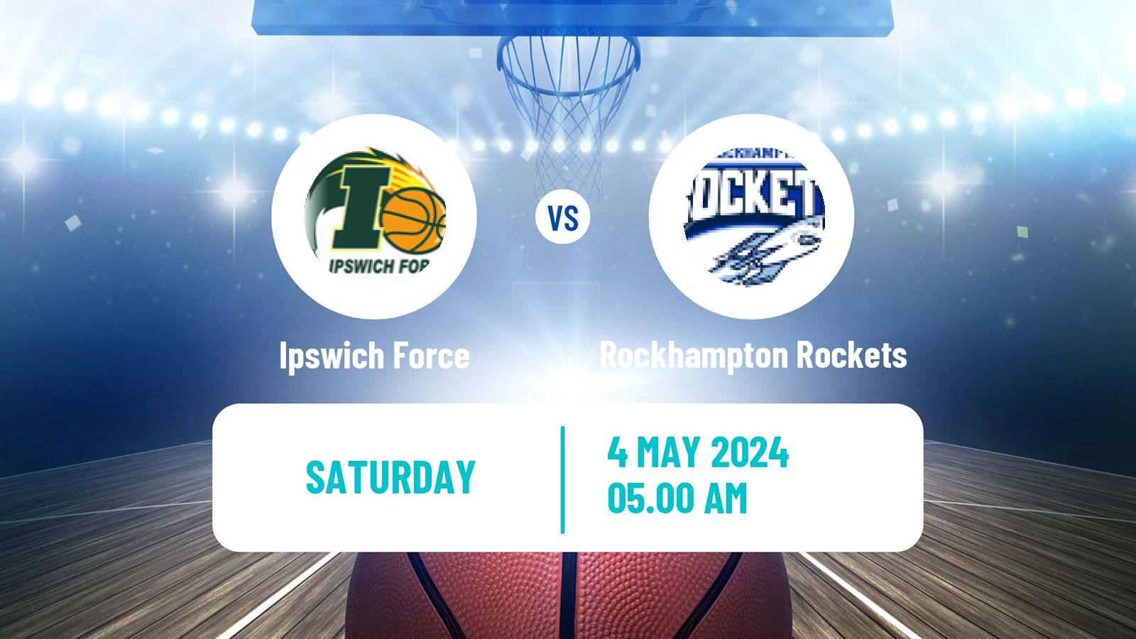 Basketball Australian NBL1 North Ipswich Force - Rockhampton Rockets
